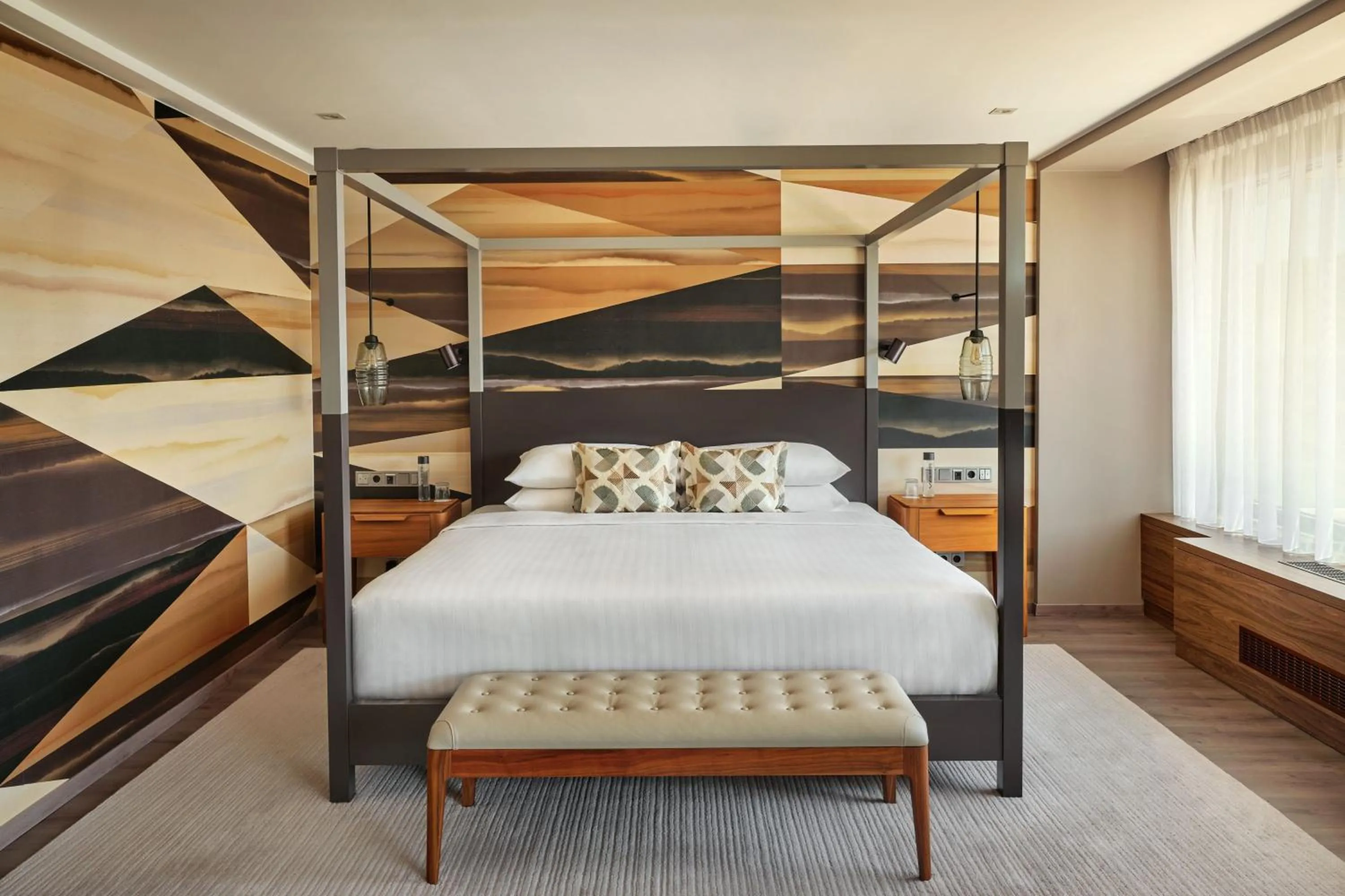 Bedroom, Bed in Budapest Marriott Hotel