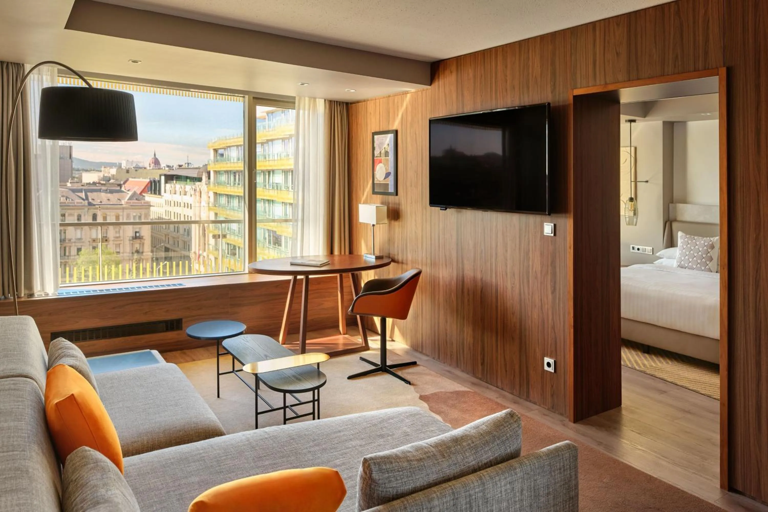 Bedroom, Bed in Budapest Marriott Hotel