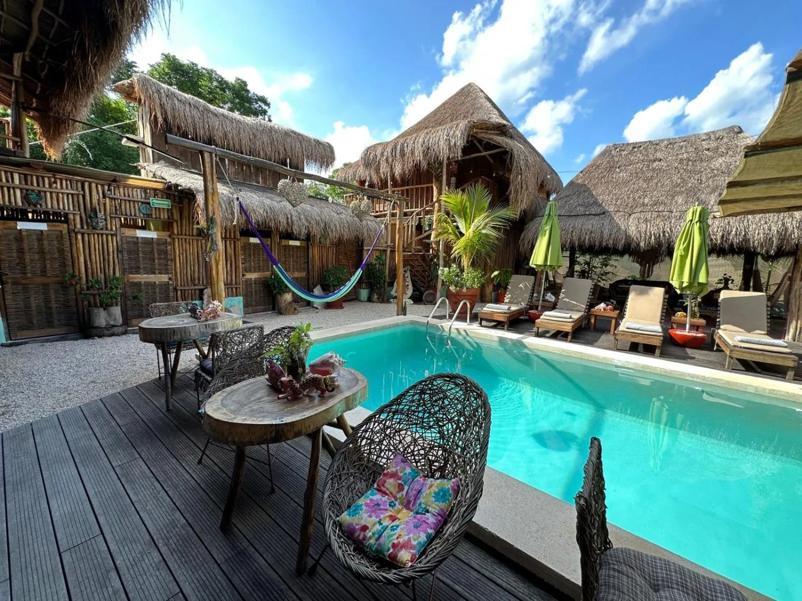 Pool view in Jungla y Estrellas