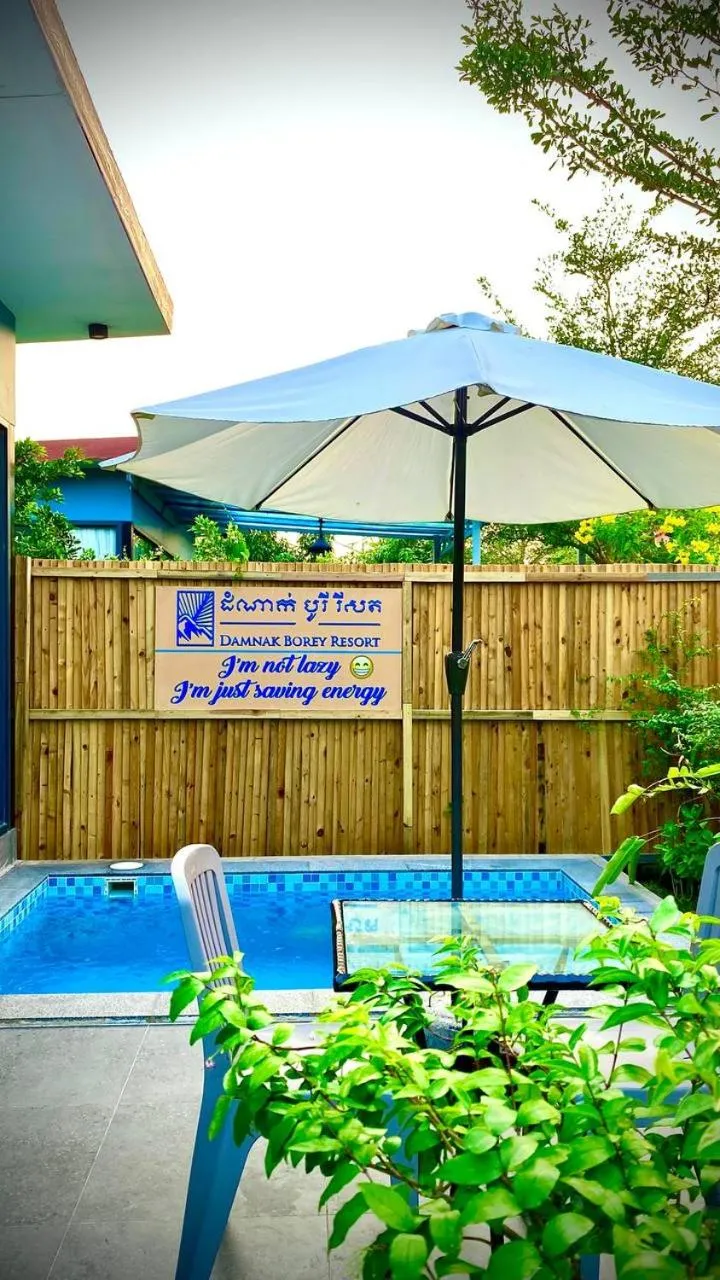 Pool view in Damnak Borey Resort