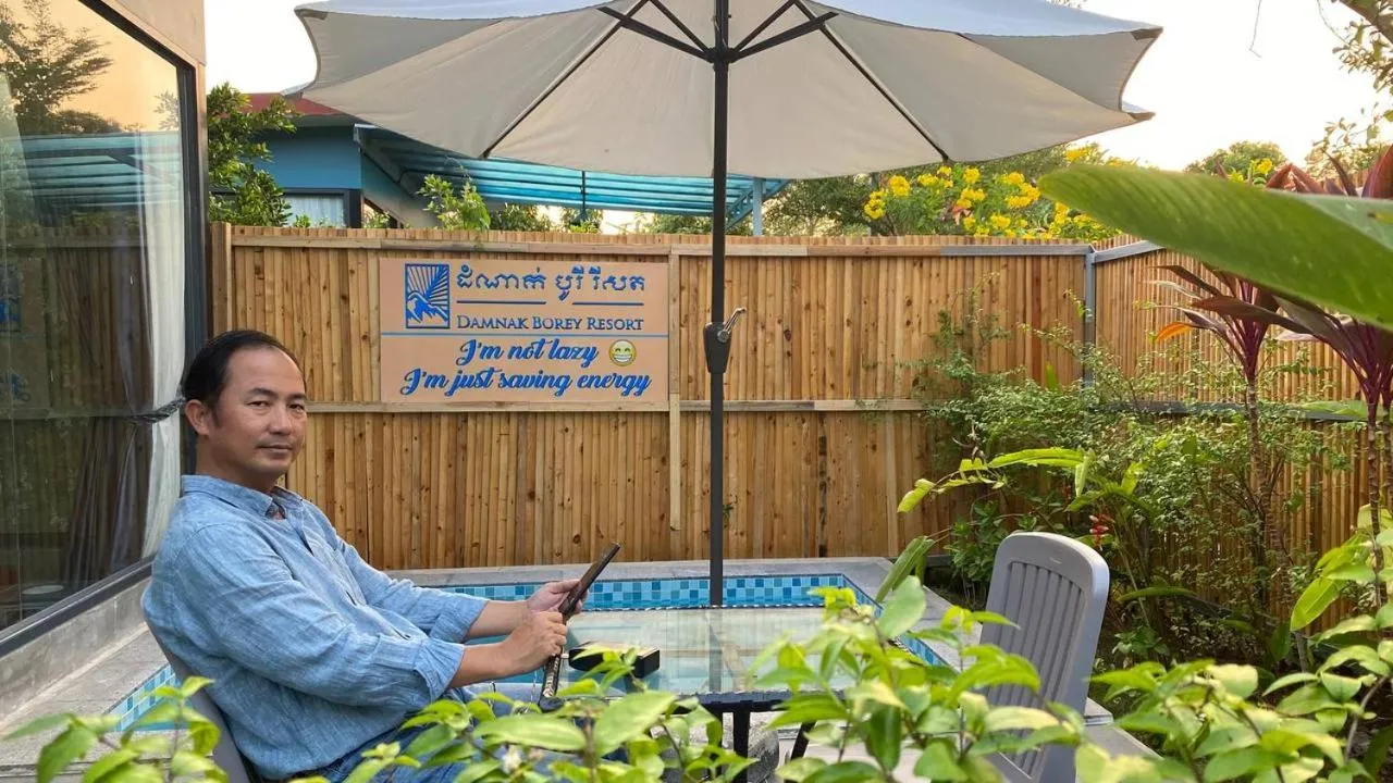 Pool view in Damnak Borey Resort