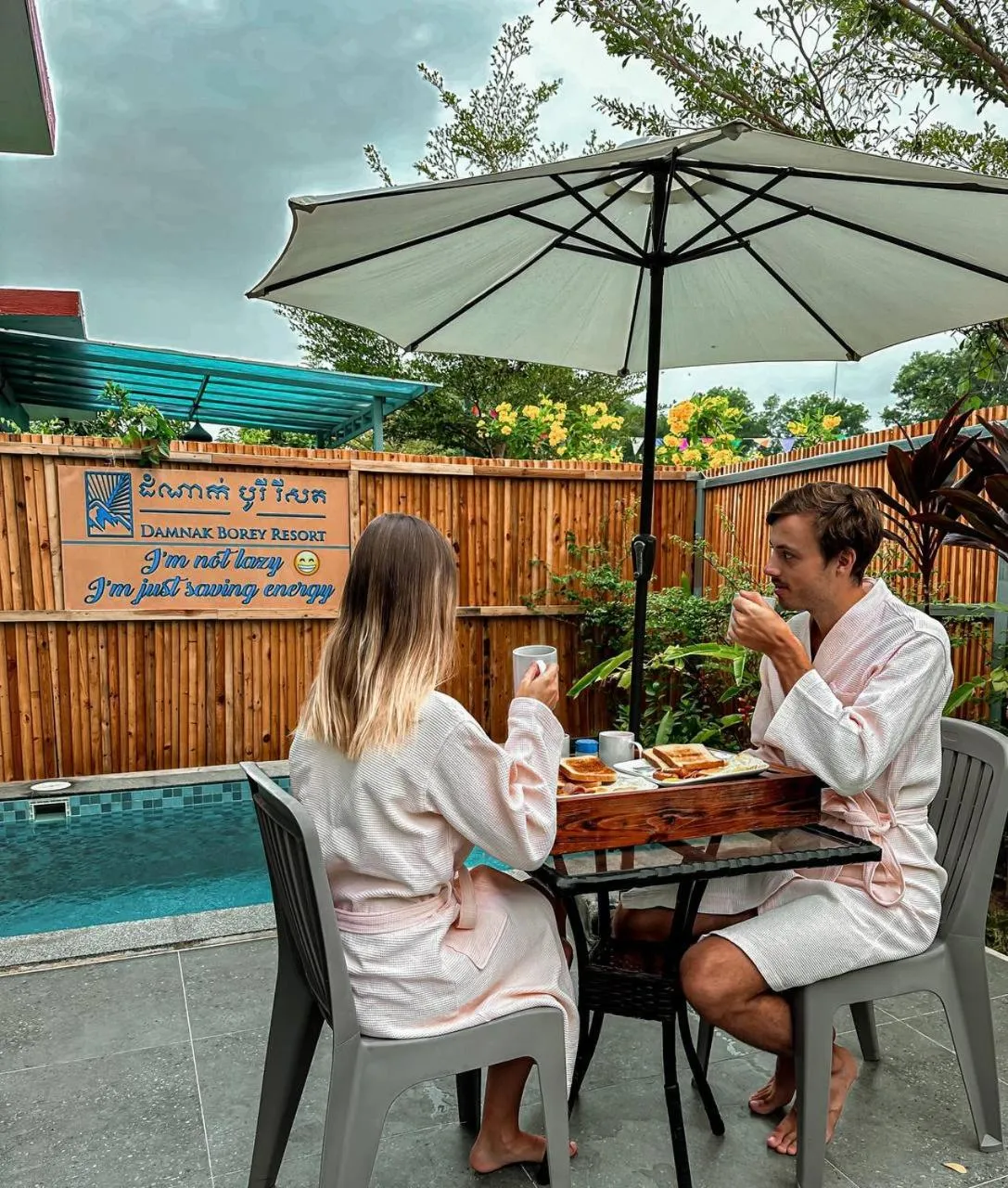 Pool view in Damnak Borey Resort