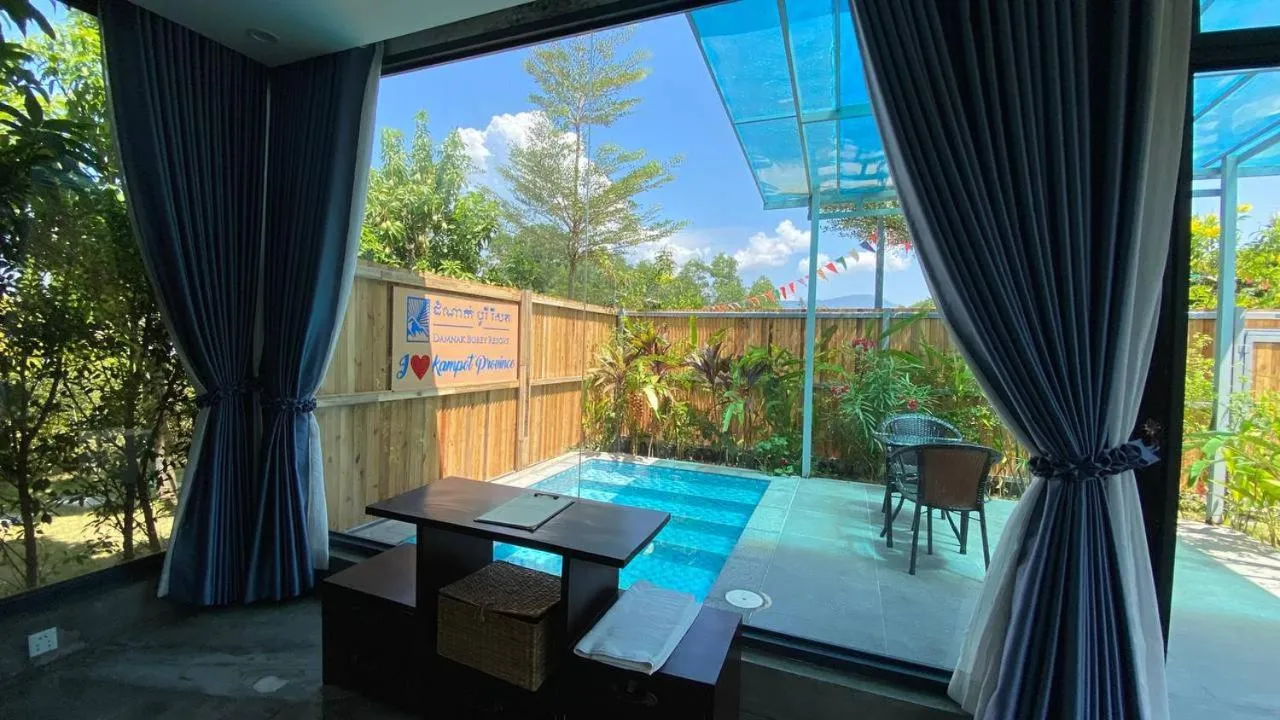 Pool view in Damnak Borey Resort