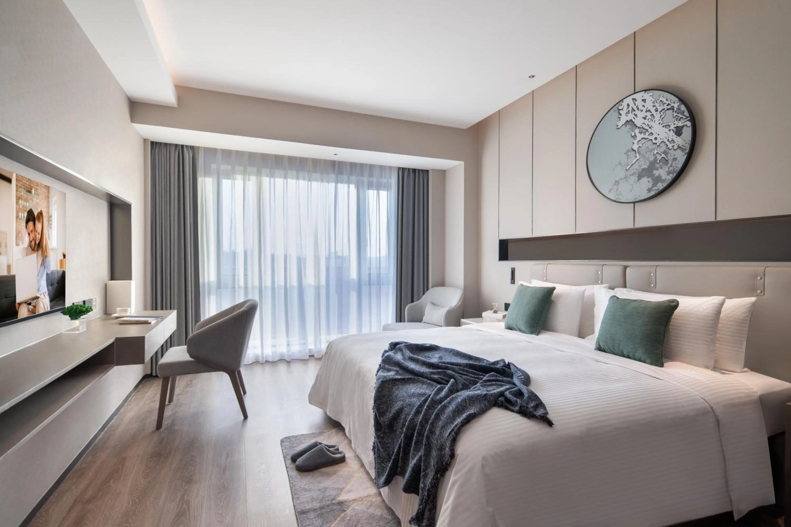 Bedroom, Bed in Somerset Daxing Beijing