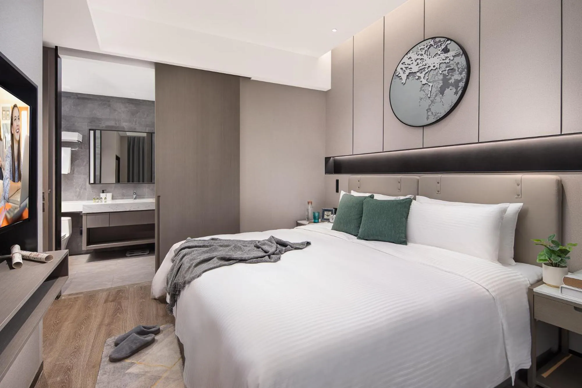 Bedroom, Bed in Somerset Daxing Beijing