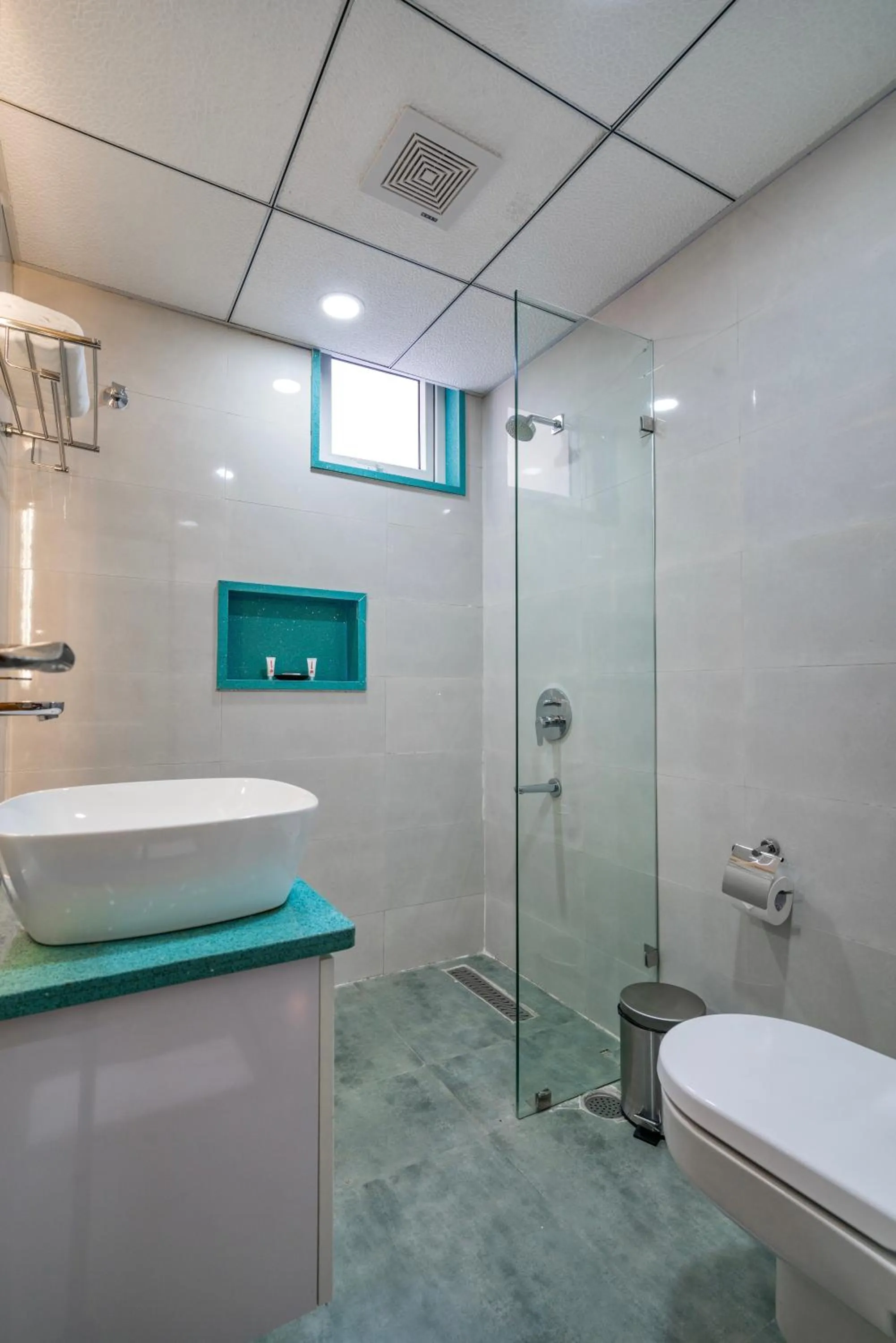 Shower in SKYLA Studios & Suites - Hitech City