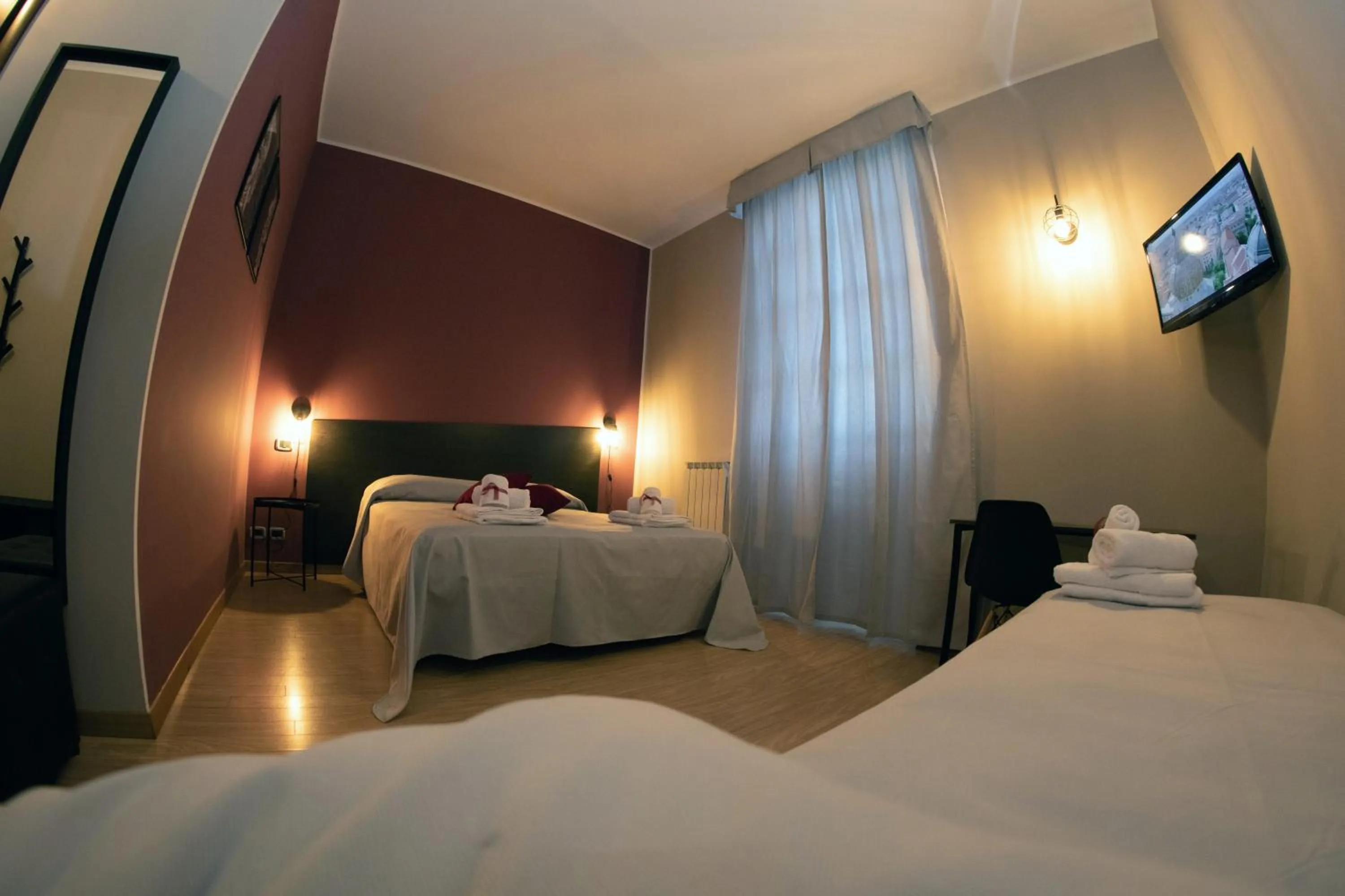 Bed in Hotel Marconi