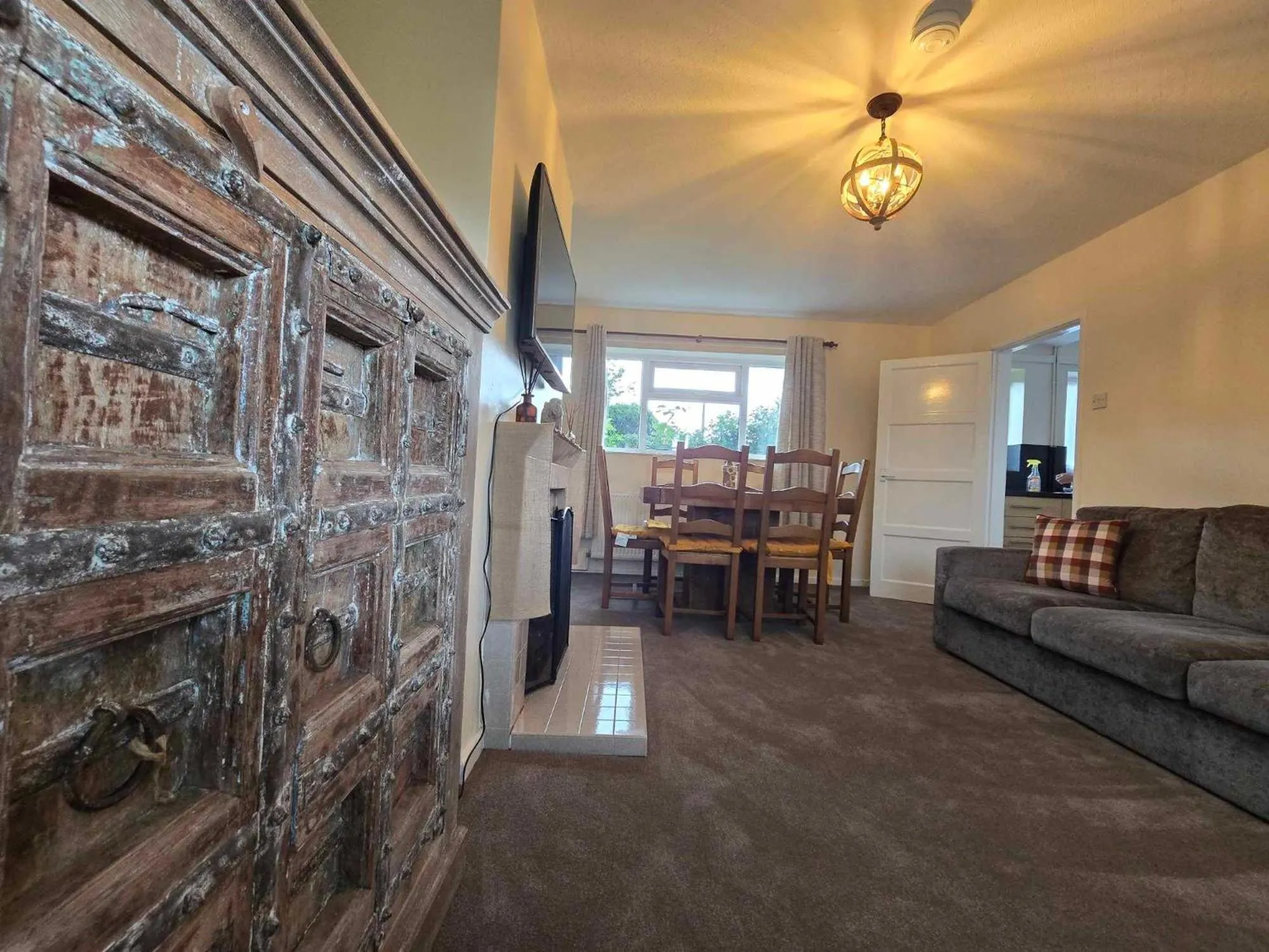 Living room in The Shoulder at Hardstoft