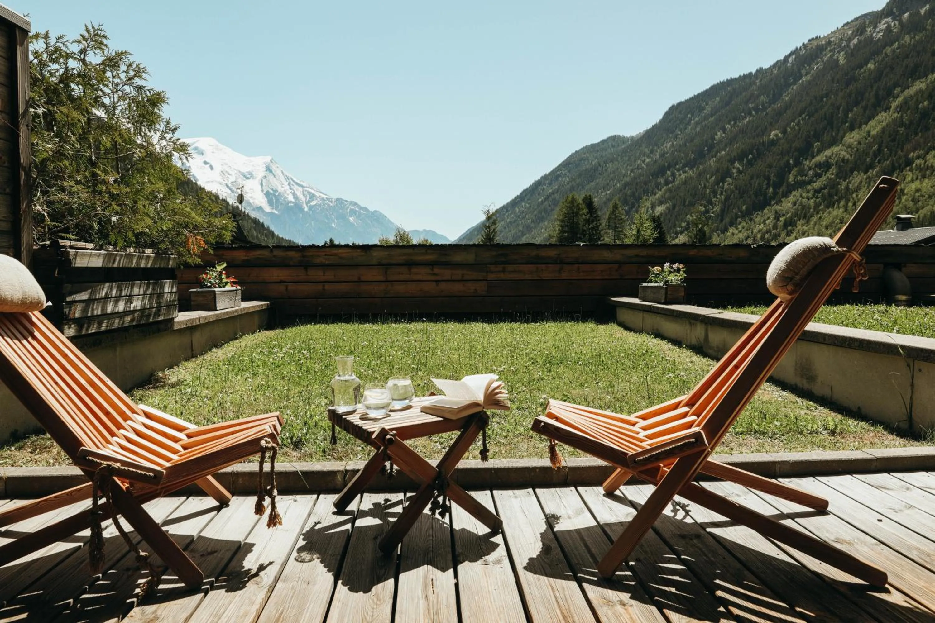 Balcony/Terrace in Les Grands Montets Hotel & Spa