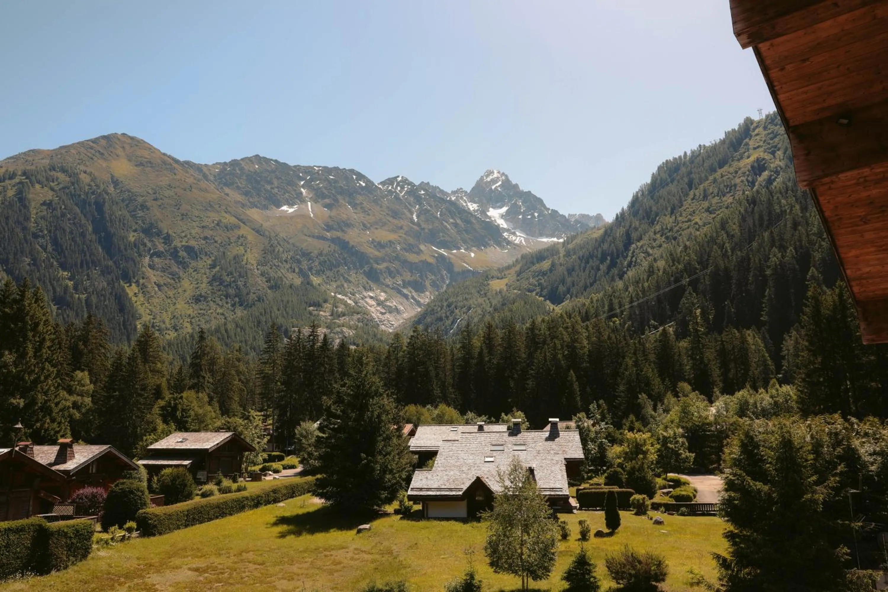 Mountain view in Les Grands Montets Hotel & Spa