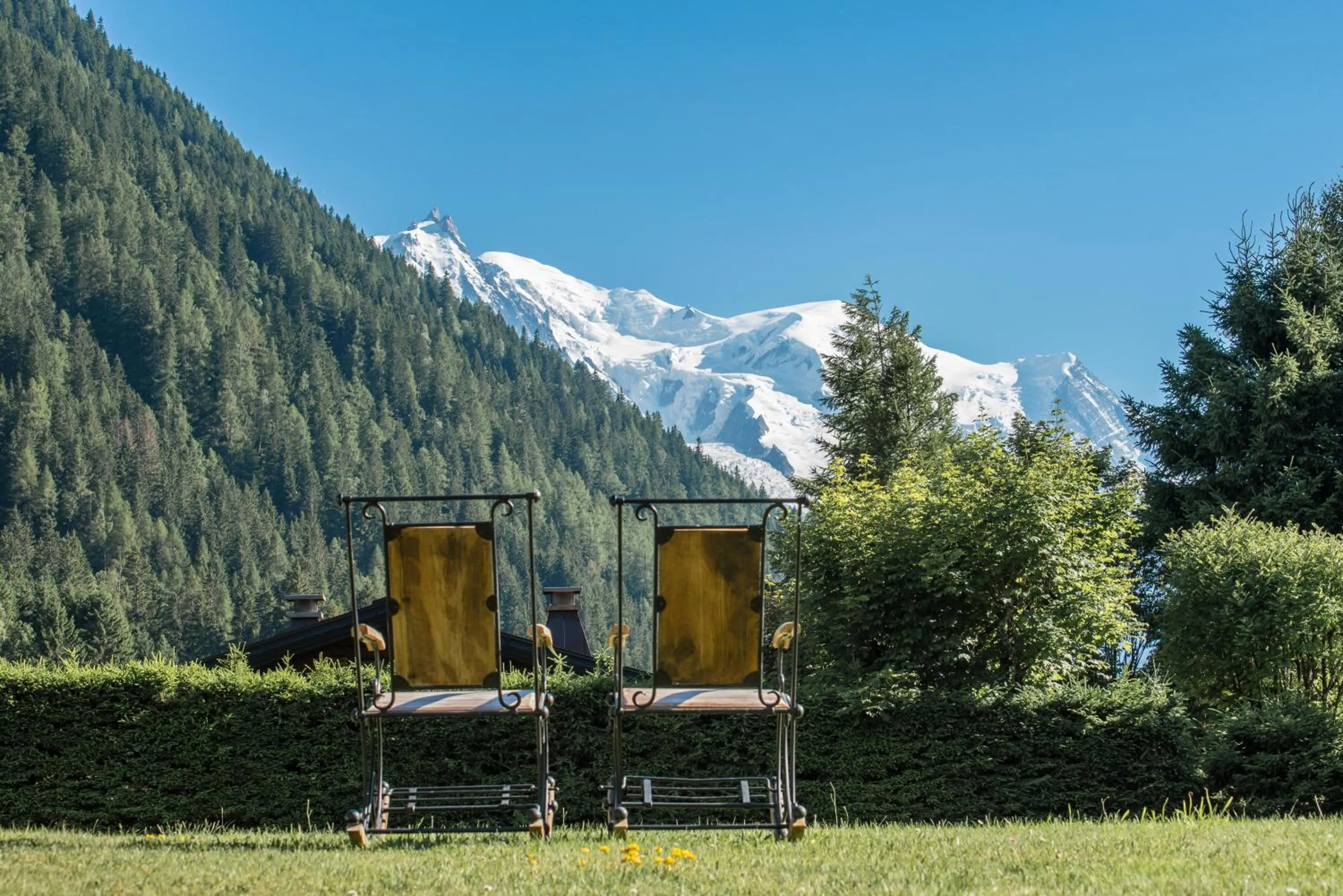 Mountain view in Les Grands Montets Hotel & Spa