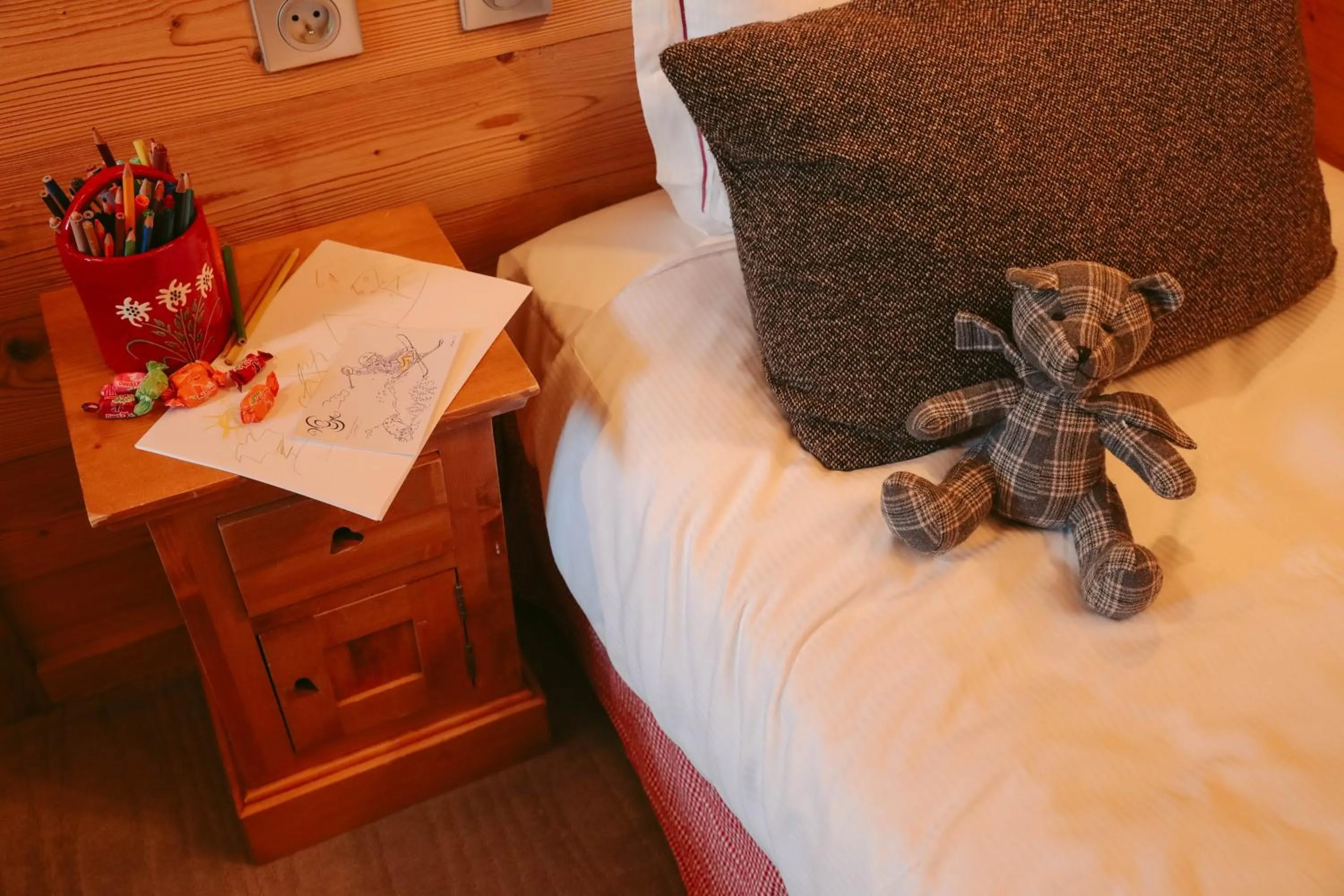 Bedroom, Bed in Les Grands Montets Hotel & Spa