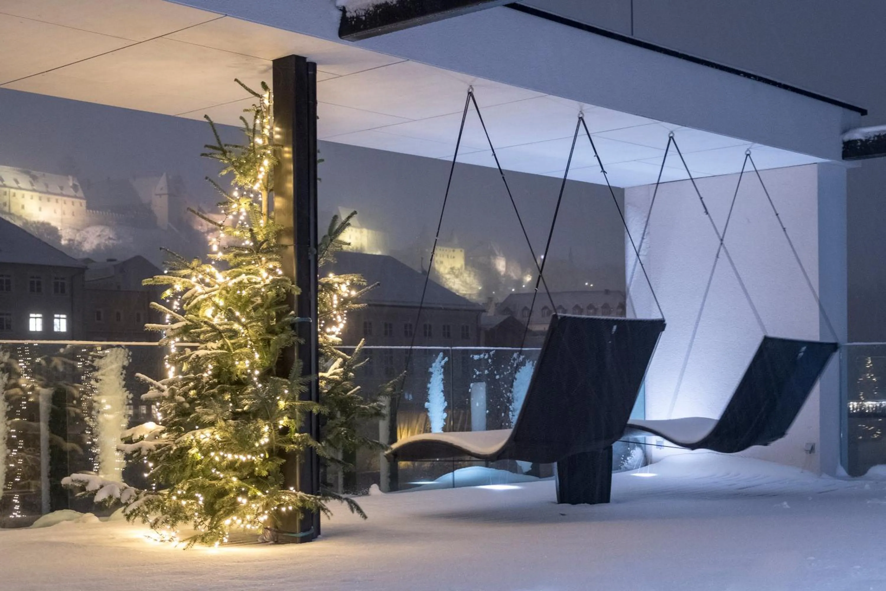 Balcony/Terrace in Hotel Burgblick, bei Burghausen