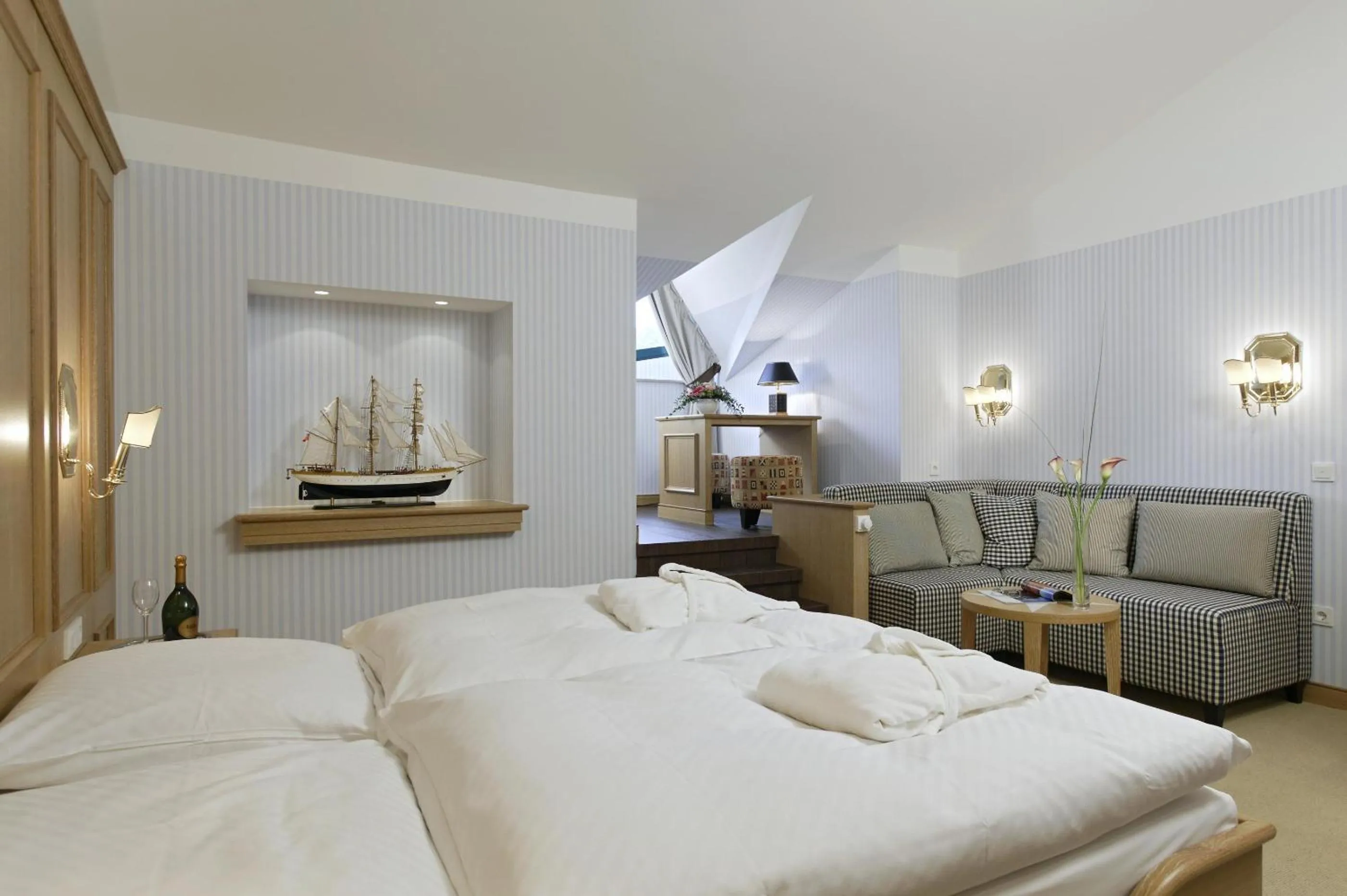 Bed in Romantik Hotel Waldschlösschen