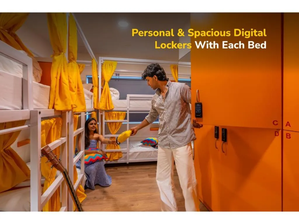 Bed in goSTOPS Lite Goa, Calangute