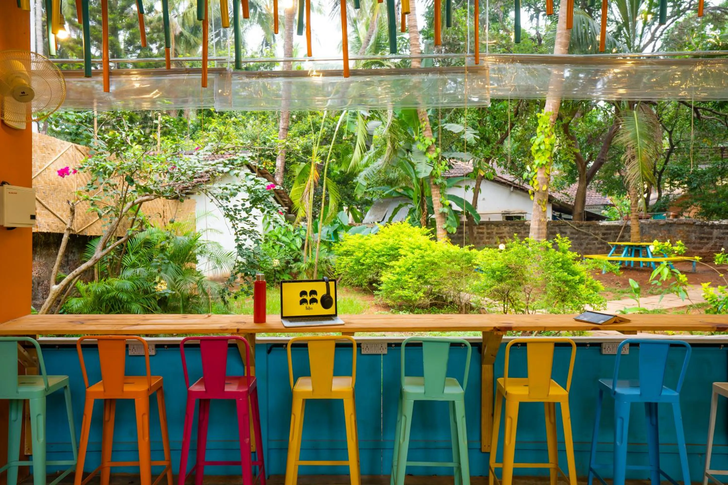 Seating area in goSTOPS Lite Goa, Calangute