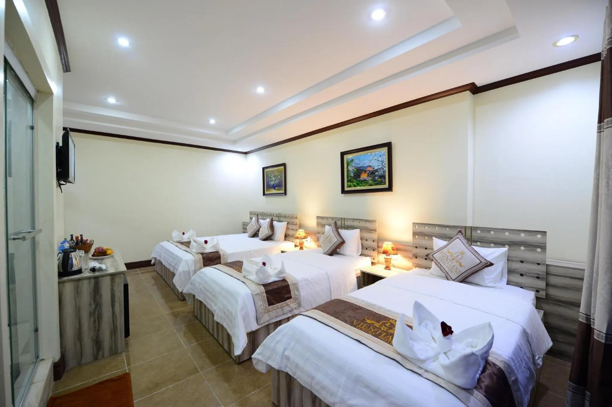 Bedroom, Bed in Vientiane Luxury Hotel