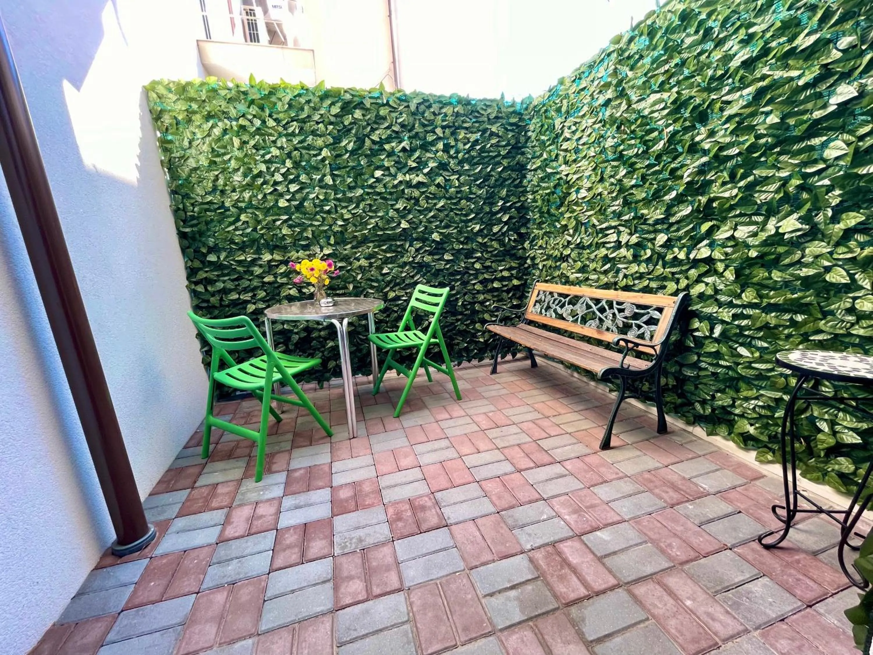 Patio in Premier City Apart Hotel Chisinau