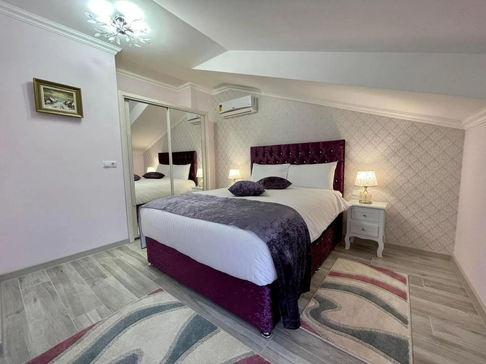 Bed in Premier City Apart Hotel Chisinau