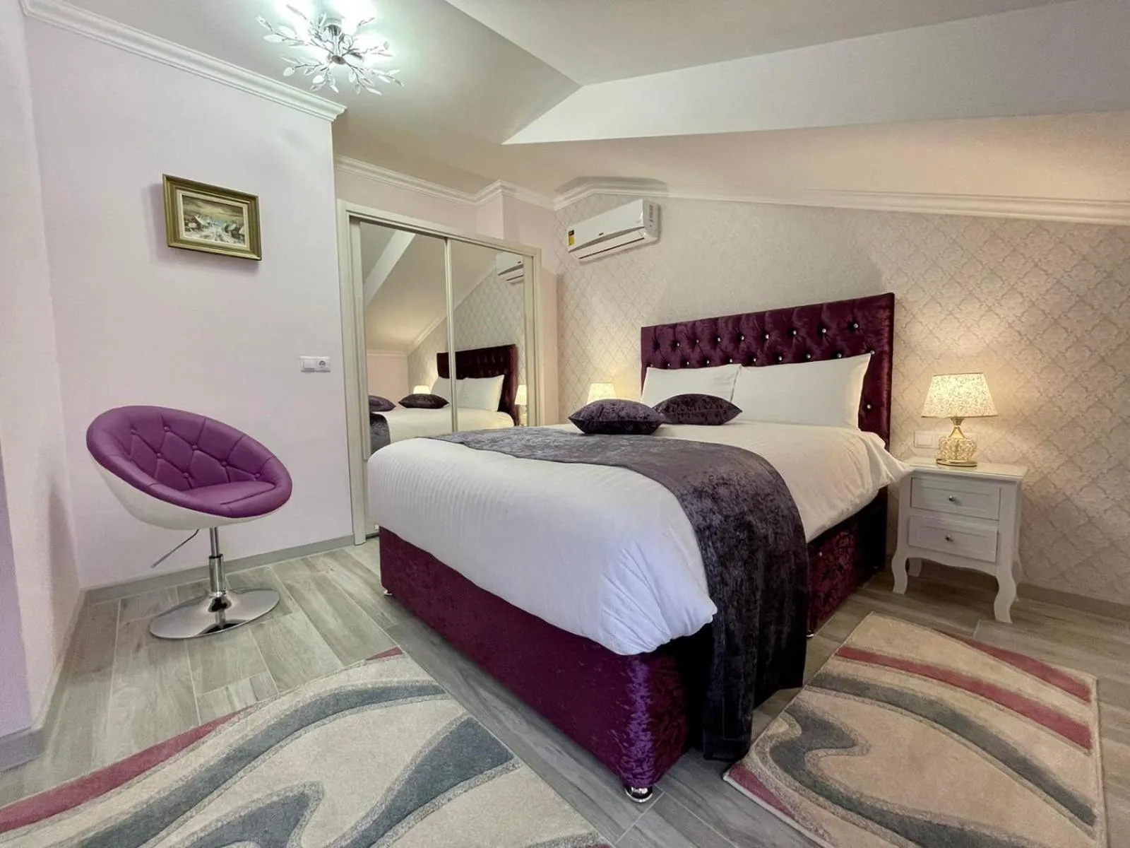 Bed in Premier City Apart Hotel Chisinau