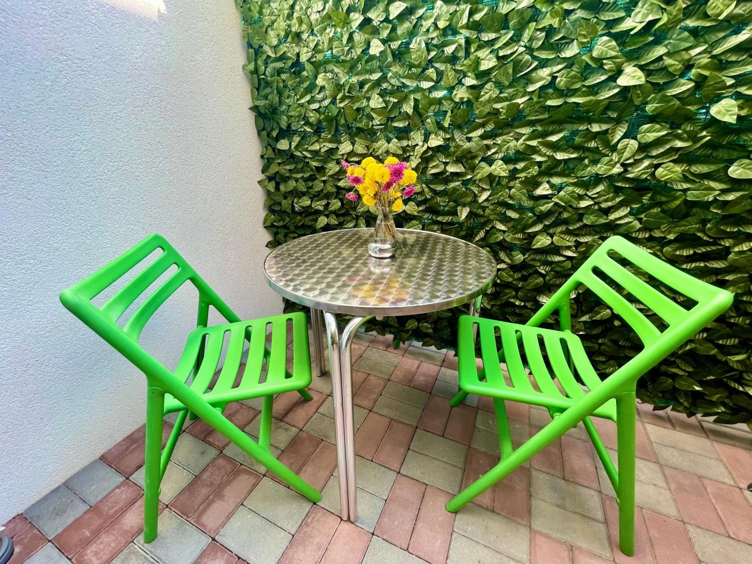 Patio in Premier City Apart Hotel Chisinau