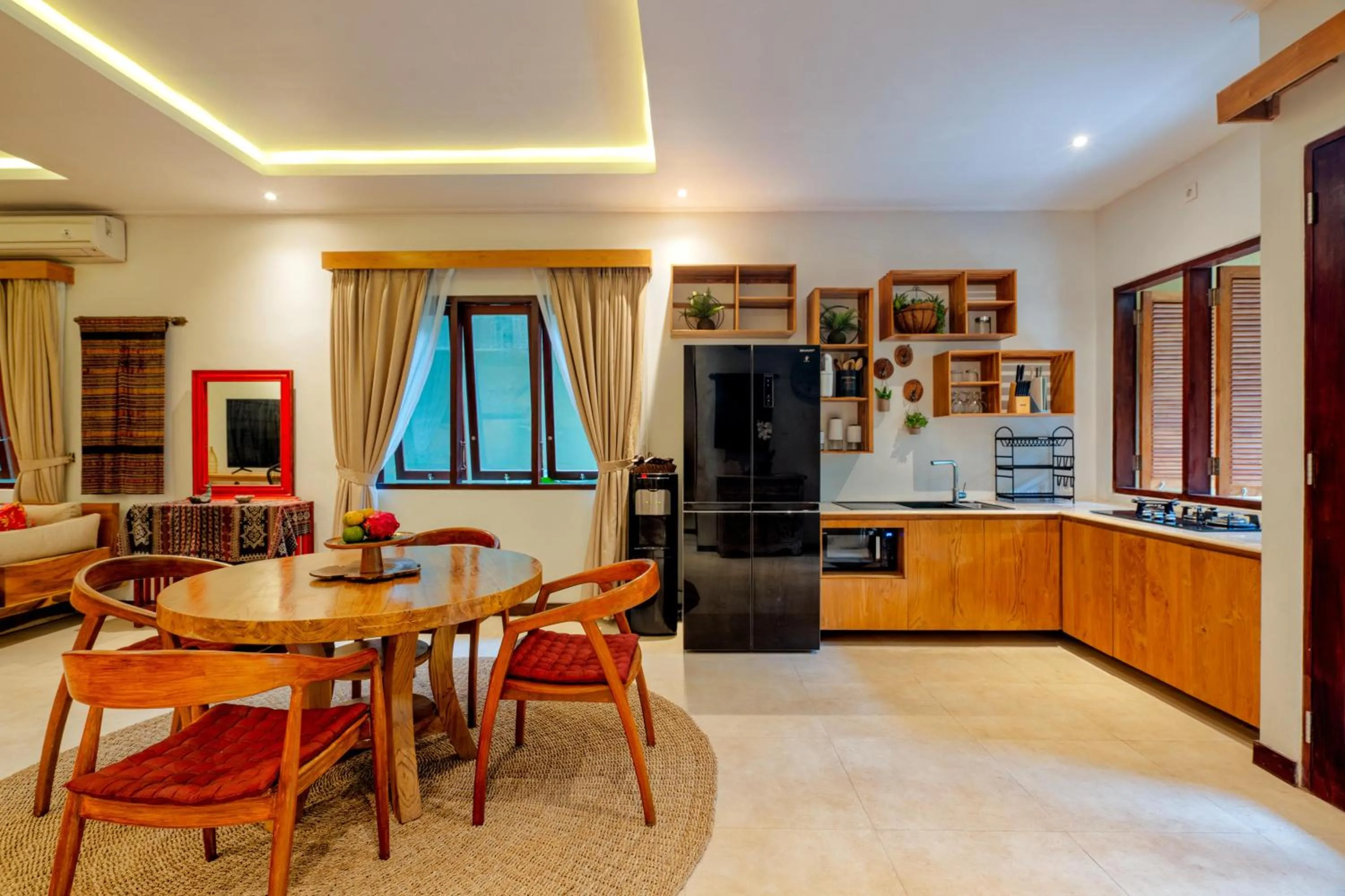 Kitchen or kitchenette in Vije Boutique Resort & Spa