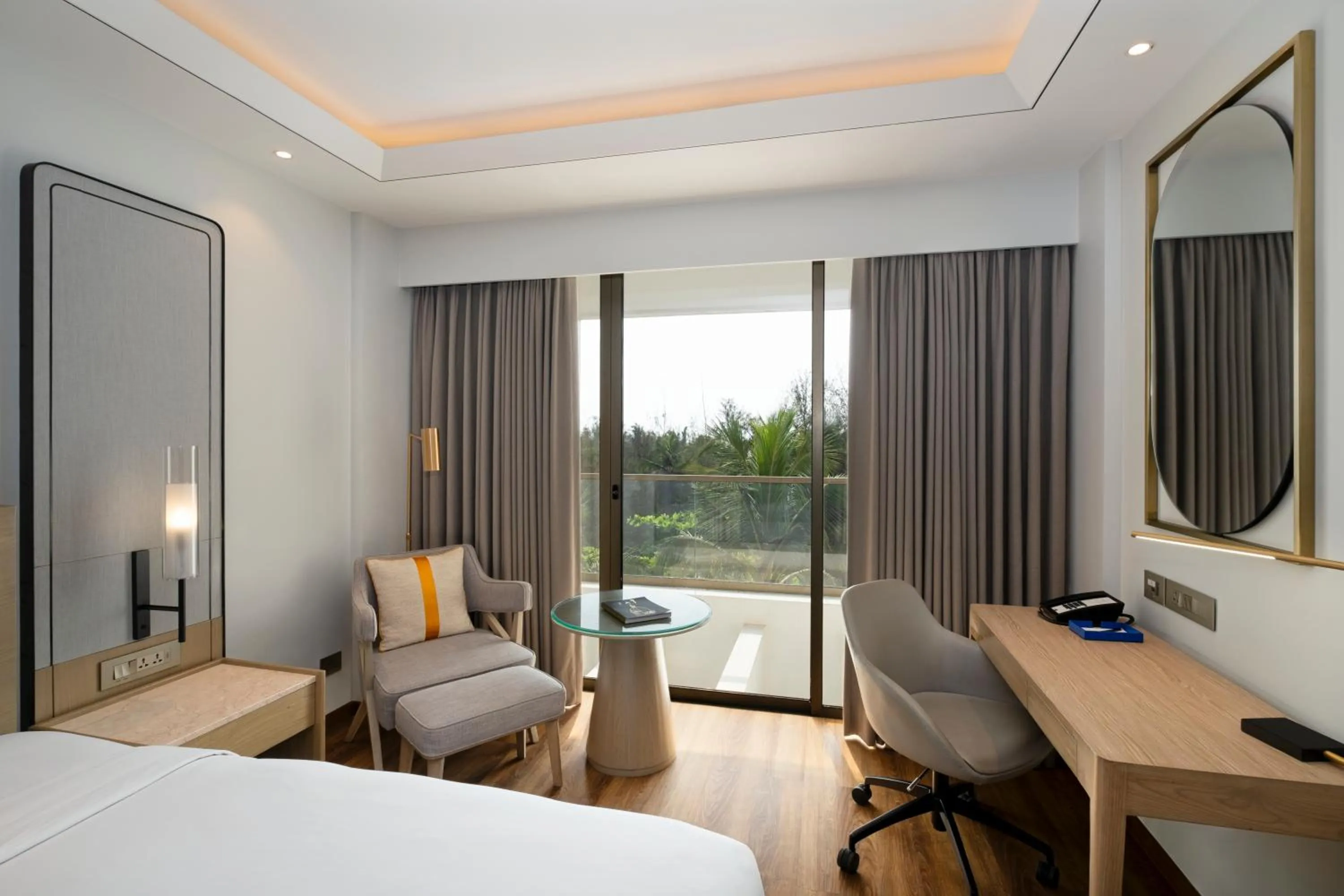 Seating area, Bed in Vivanta Goa, Miramar