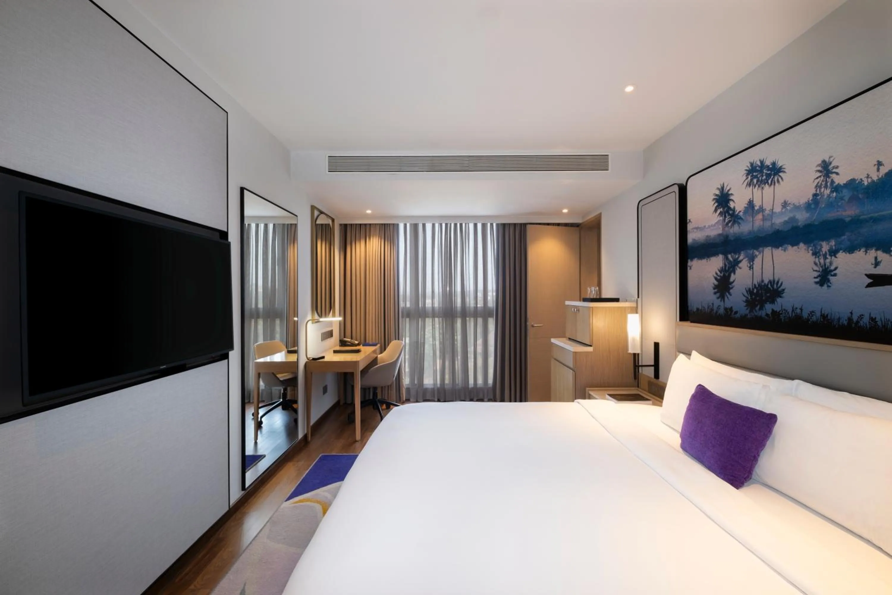 Bed in Vivanta Goa, Miramar