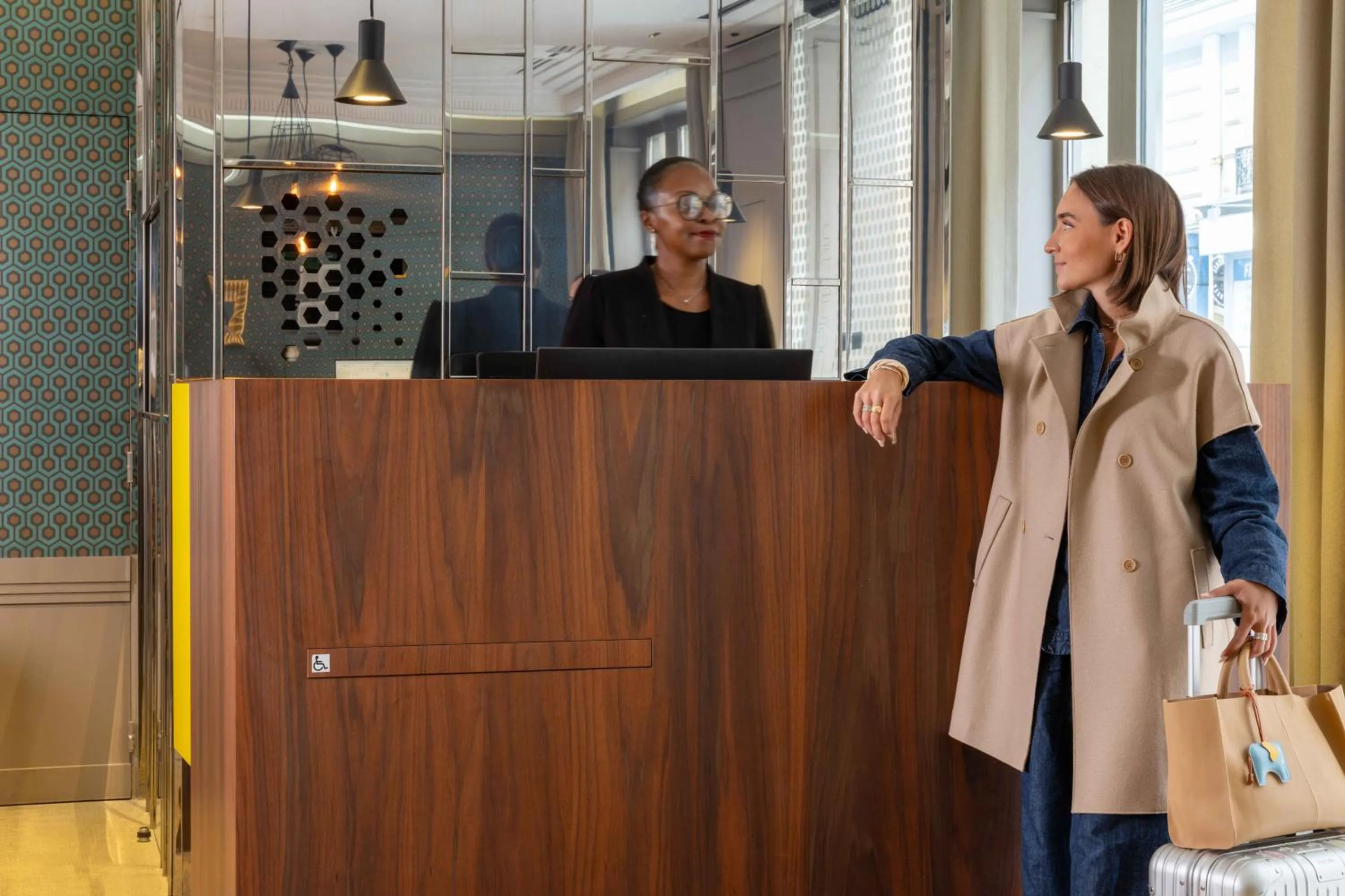 Lobby or reception in Hôtel Sophie Germain