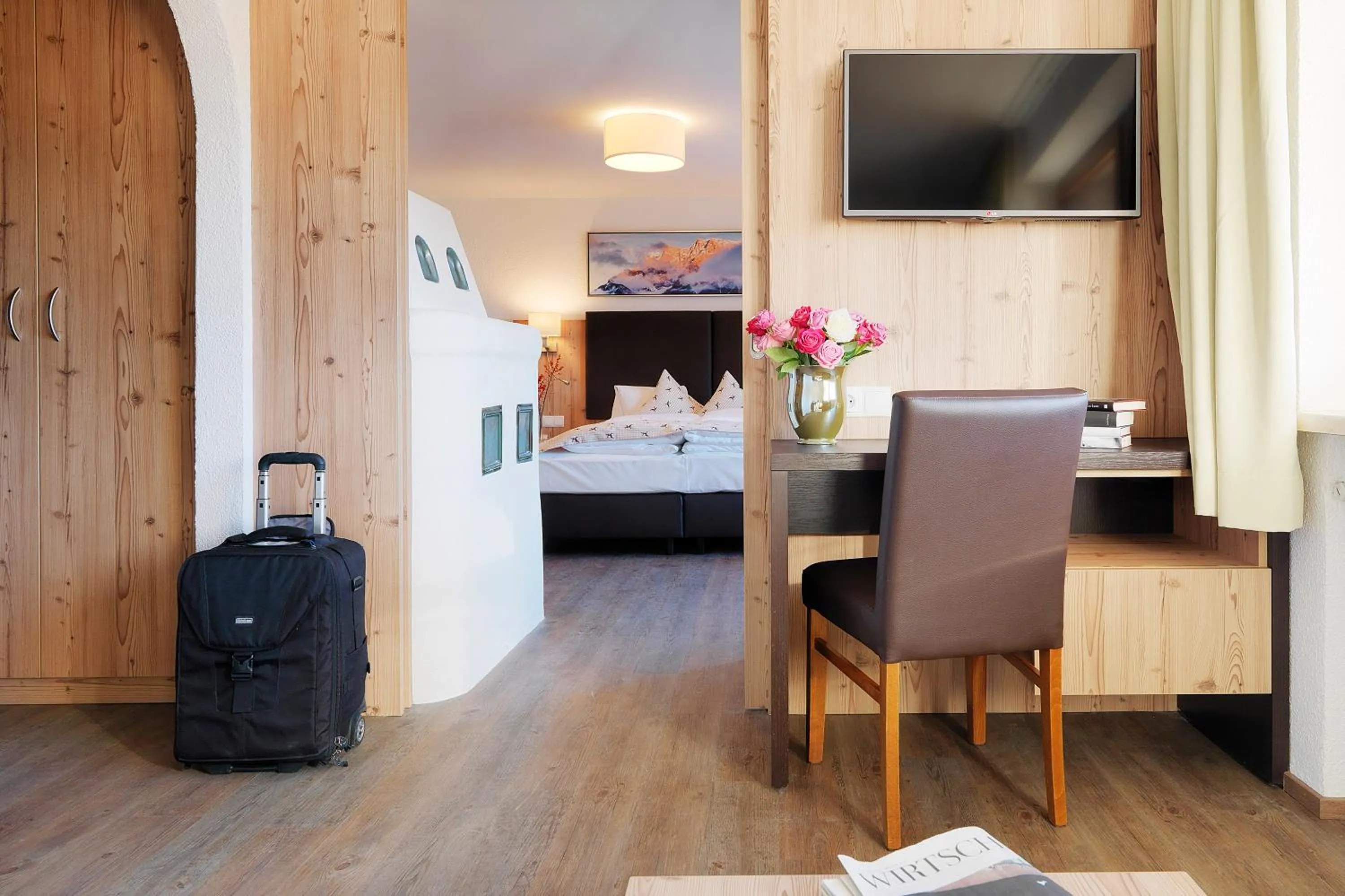 TV and multimedia, Bed in Hotel Venetblick