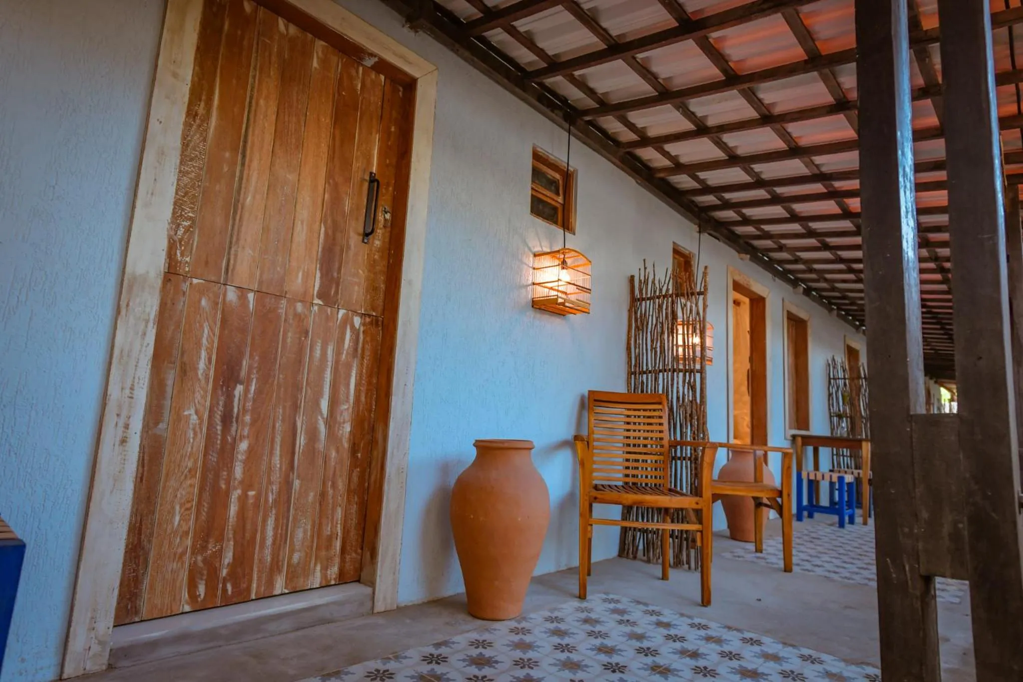 Patio in EcoCharme Pousada Netuno