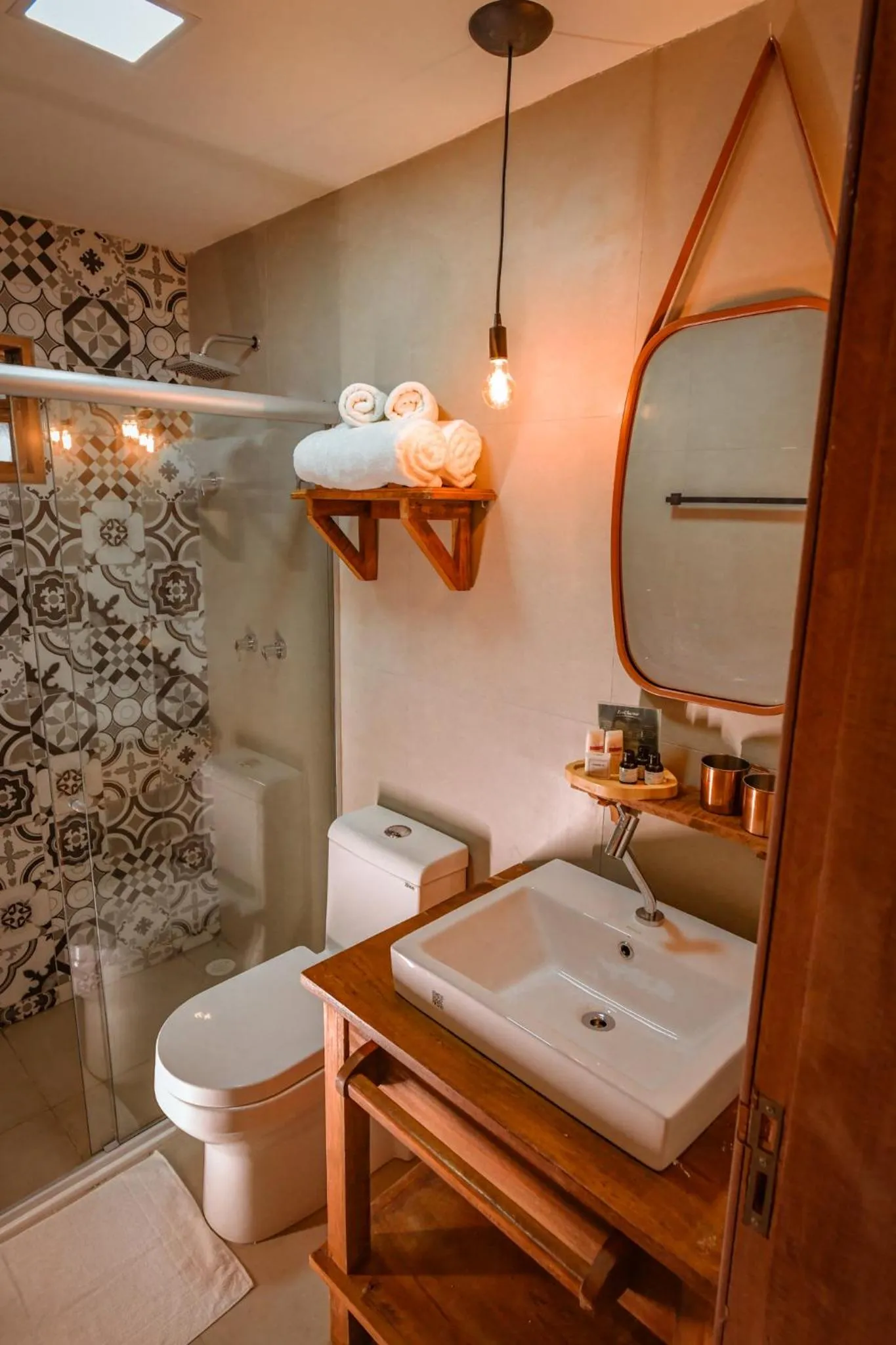 Bathroom in EcoCharme Pousada Netuno