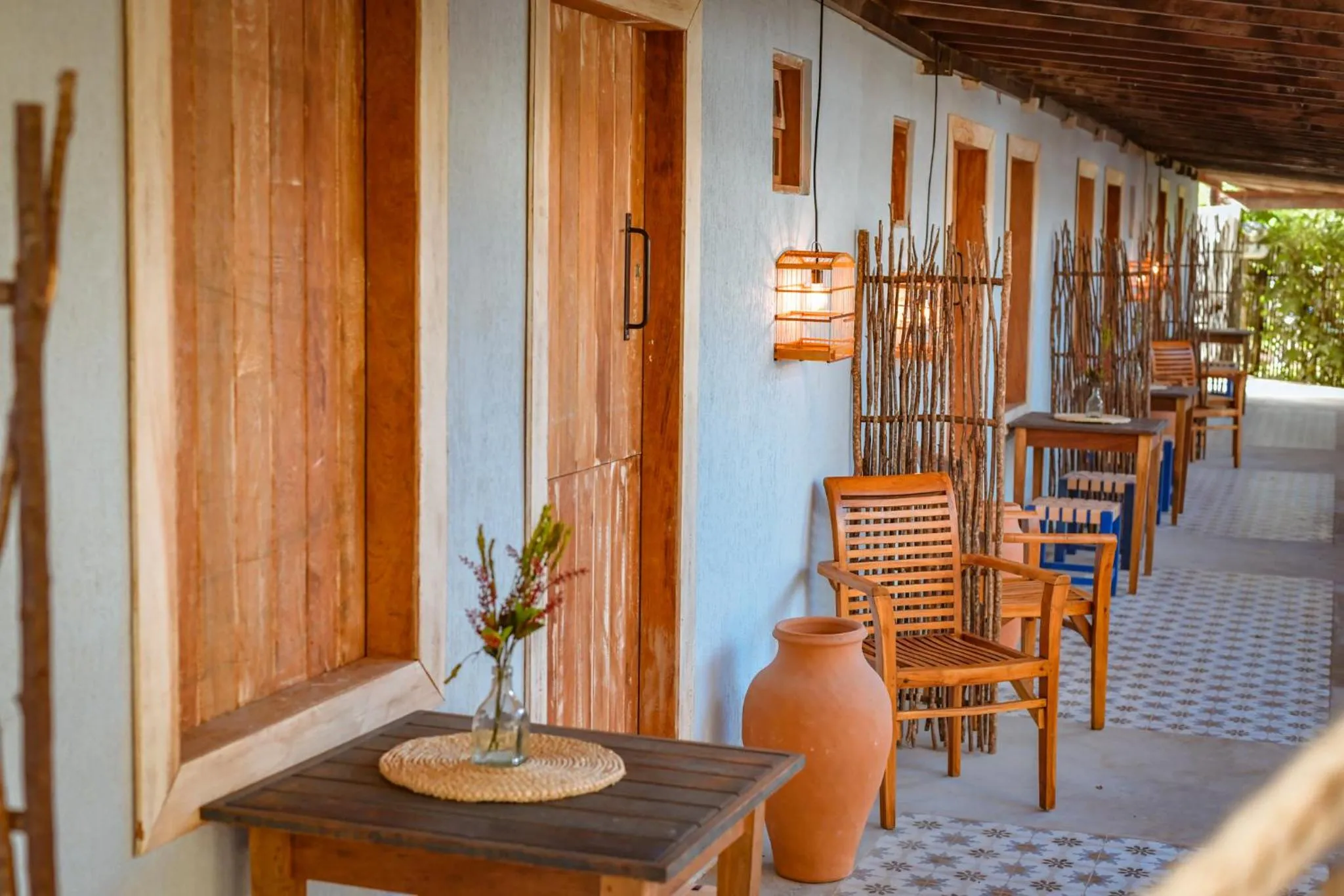 Patio in EcoCharme Pousada Netuno