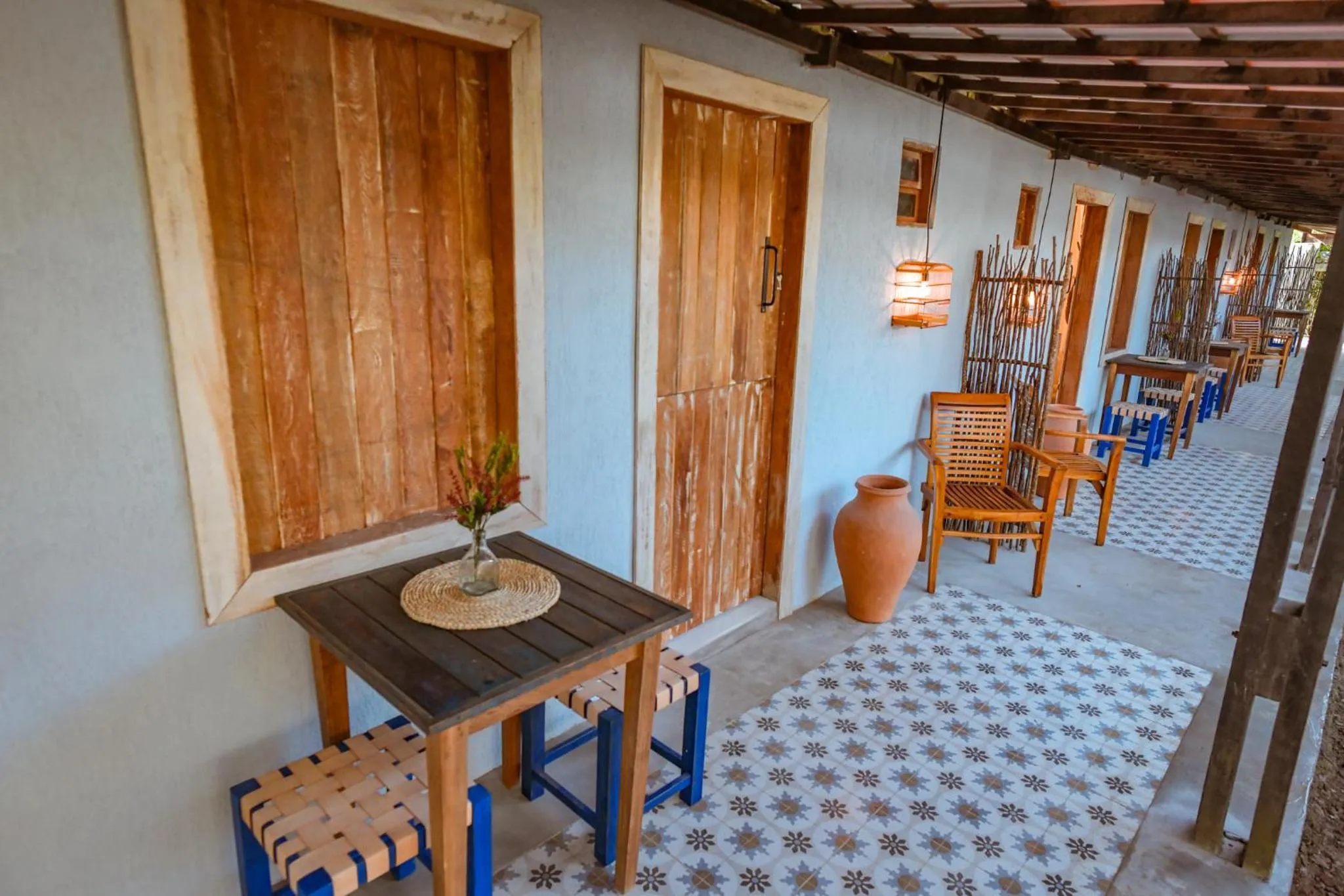 Patio in EcoCharme Pousada Netuno
