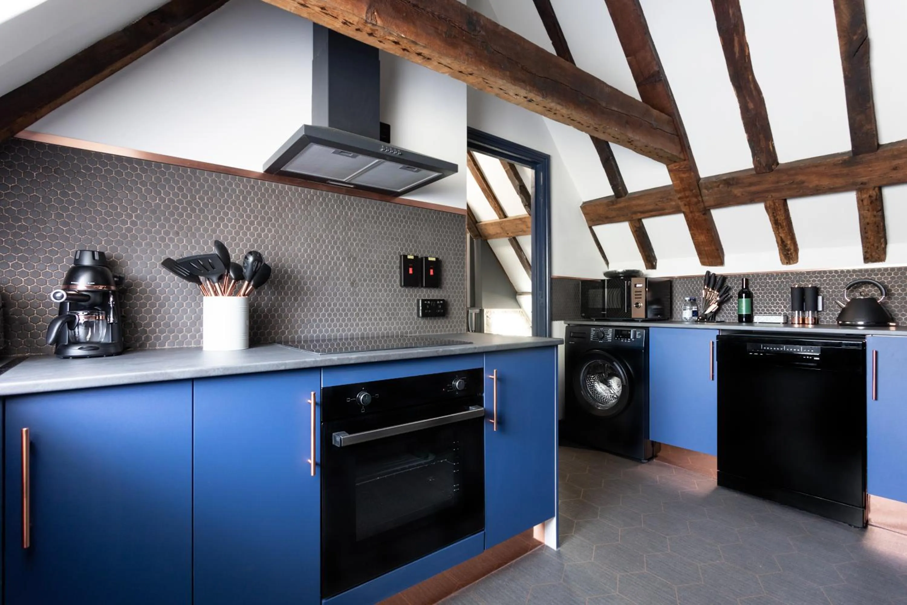 Kitchen or kitchenette in Staycations Maldon