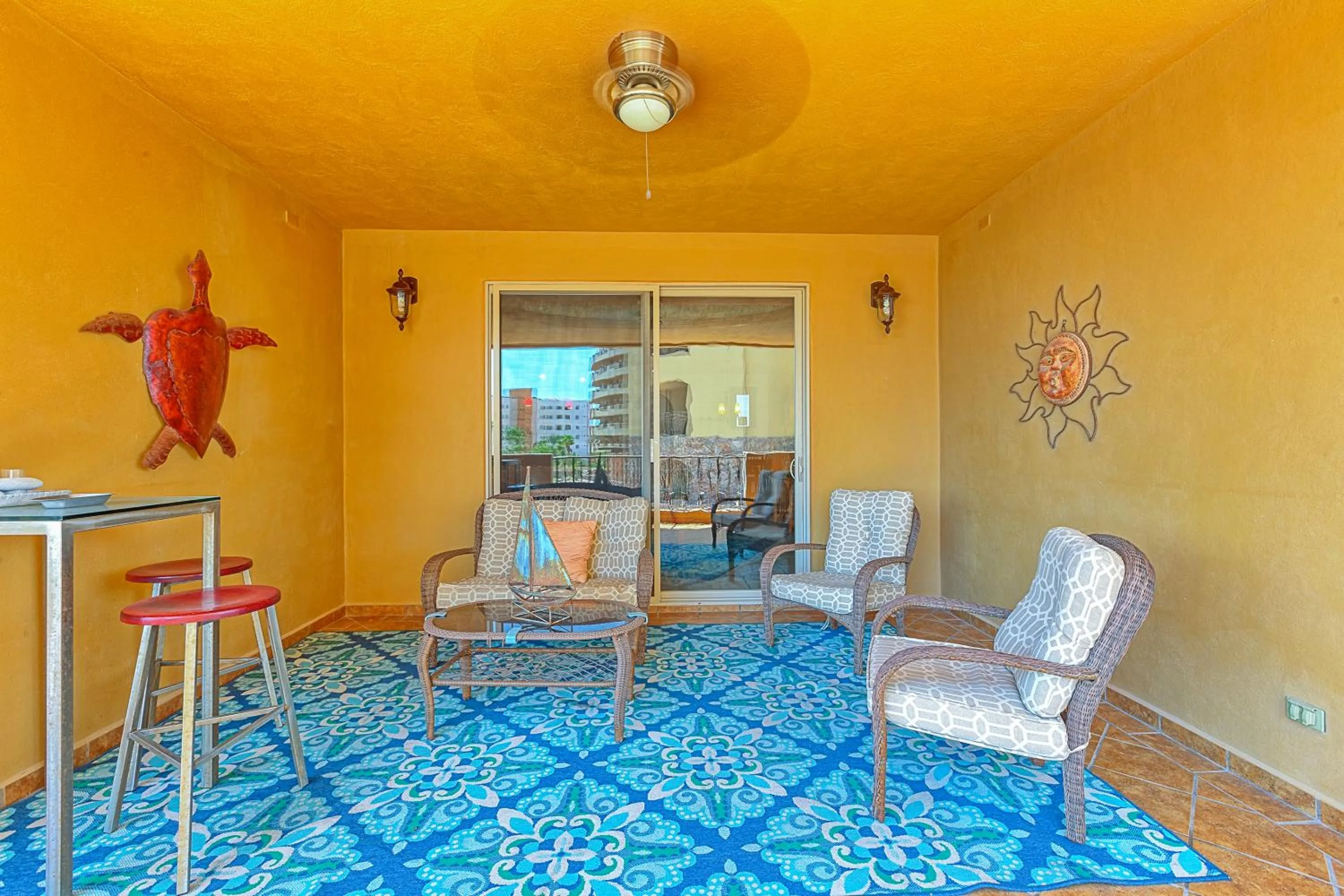 Patio in Bella Sirena Luxury Resort 205-D