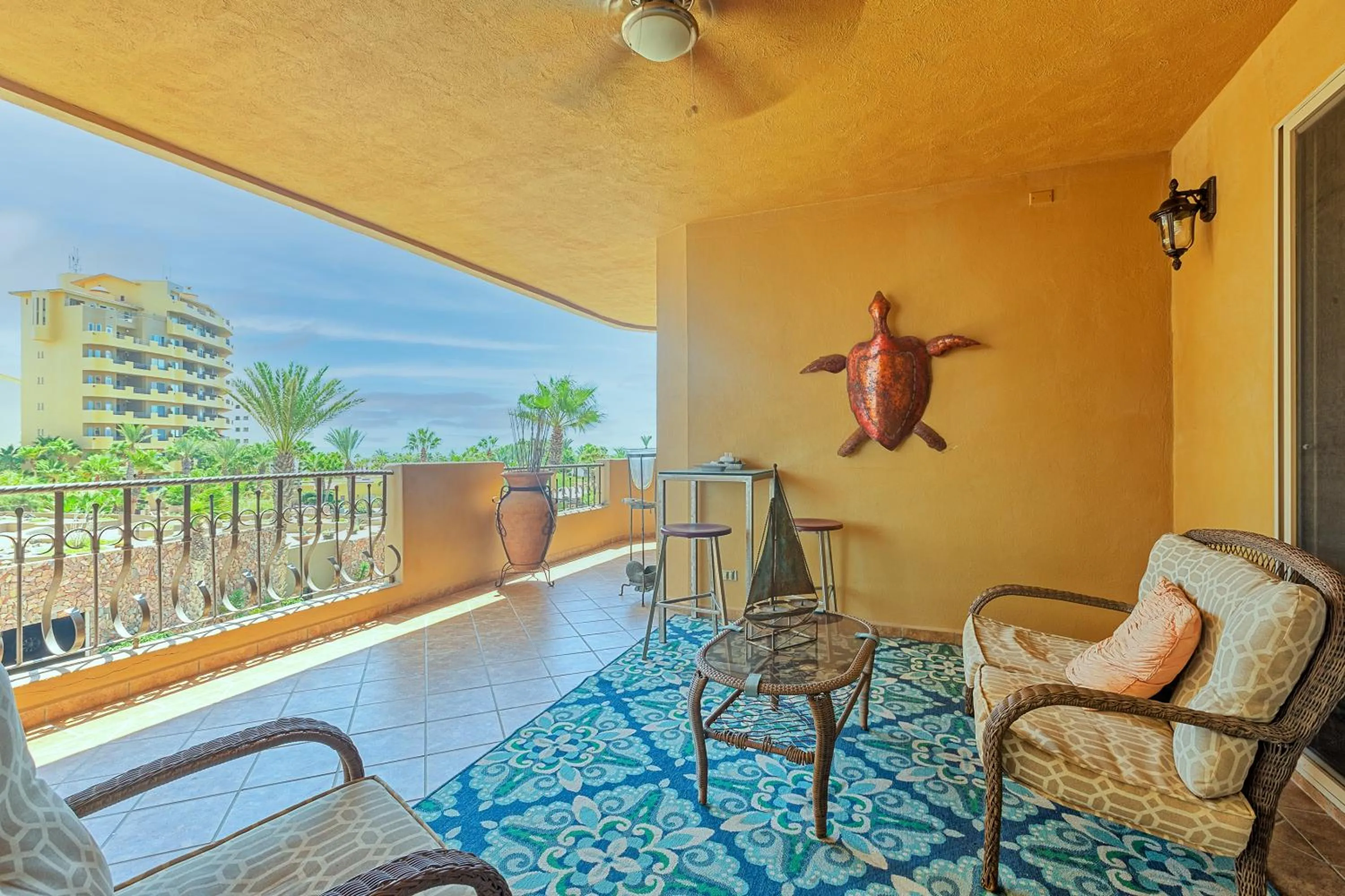 Patio in Bella Sirena Luxury Resort 205-D