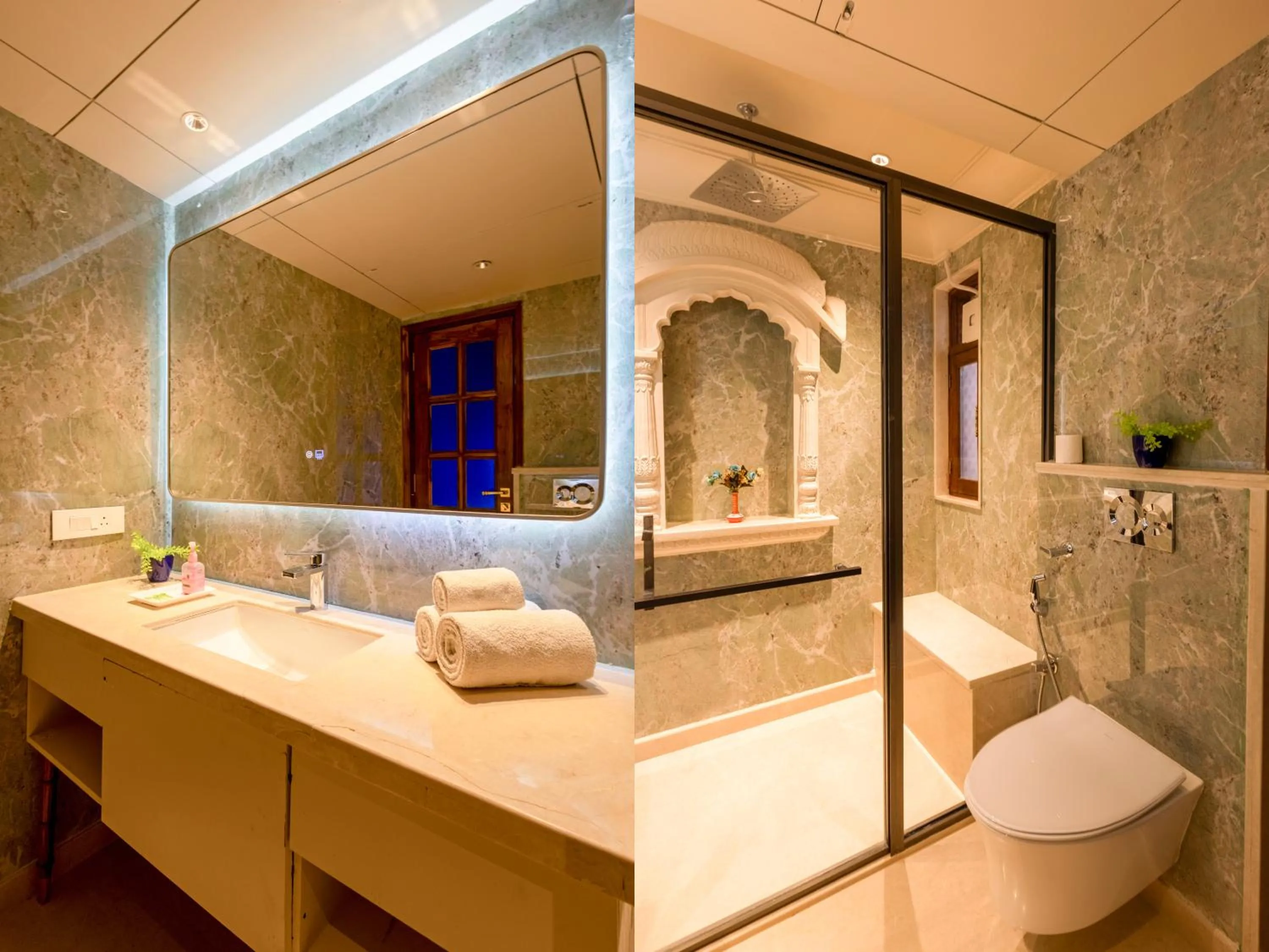 Bathroom in Jyoti Mahal - A Royal Heritage Hotel - Award Winning Hotel - Close to Connaught Place