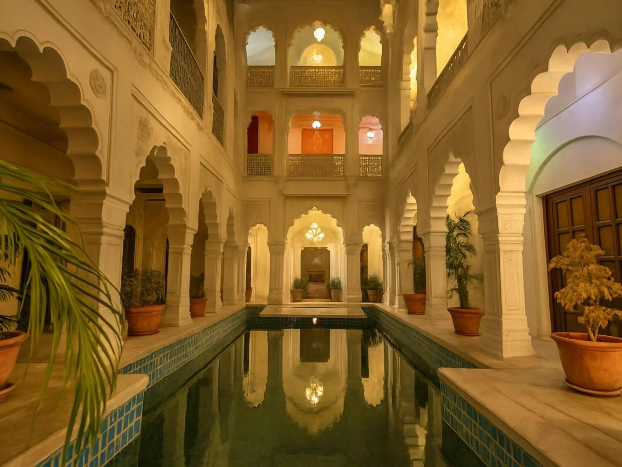 Property building in Jyoti Mahal - A Royal Heritage Hotel - Award Winning Hotel - Close to Connaught Place