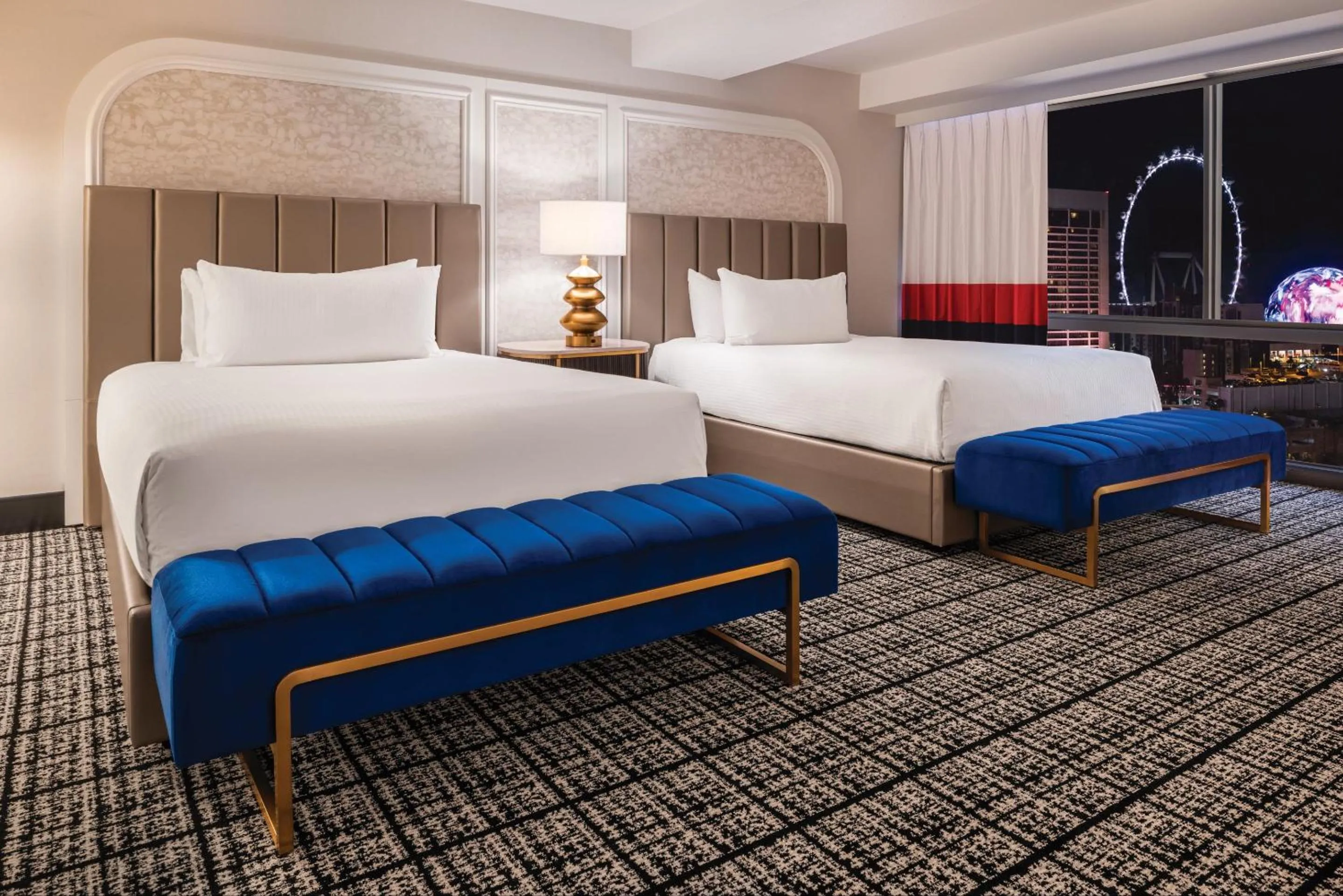 Bed in Paris Las Vegas Hotel & Casino