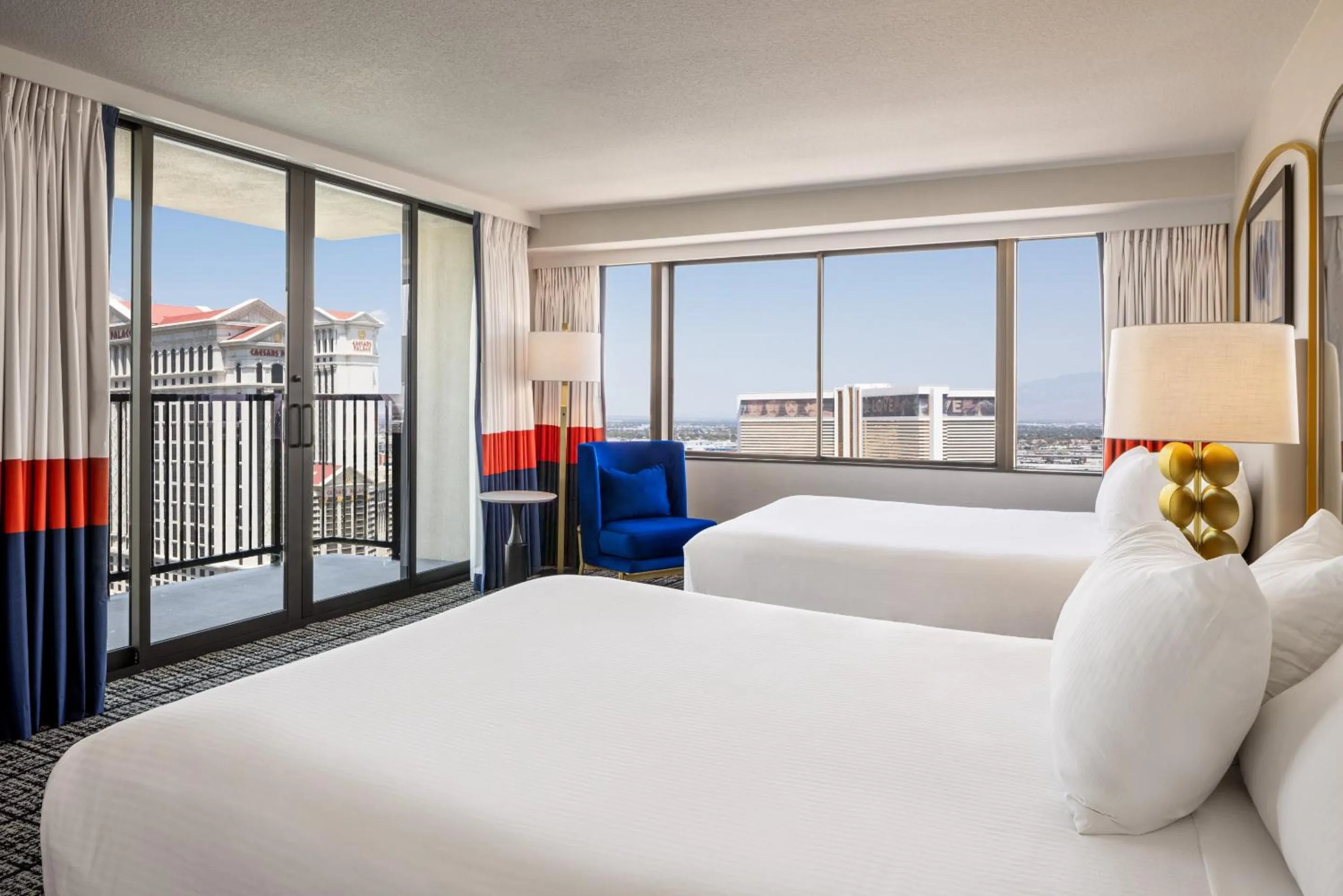 Bed in Paris Las Vegas Hotel & Casino