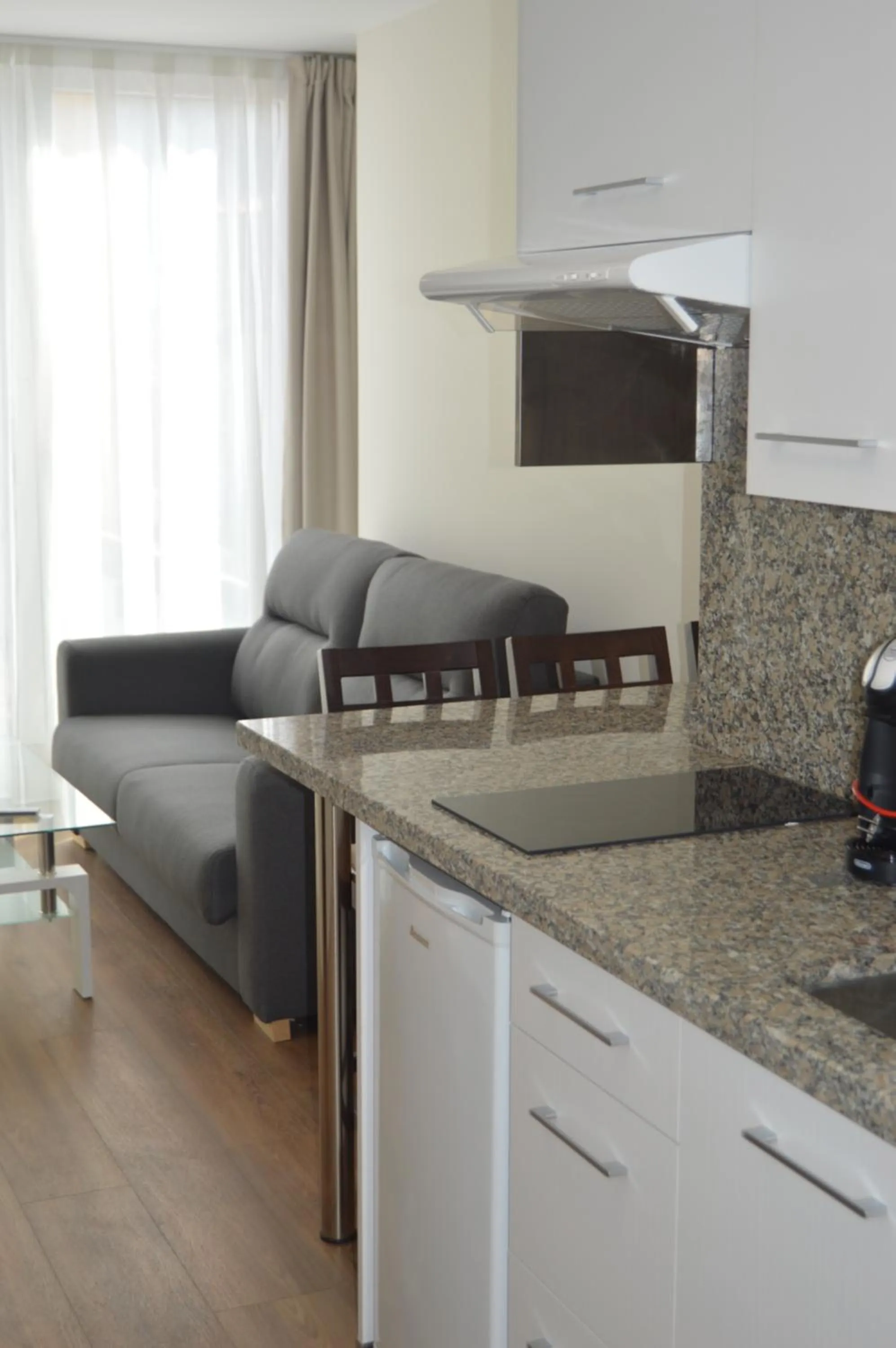 Kitchen or kitchenette in Apartamentos el Beyu