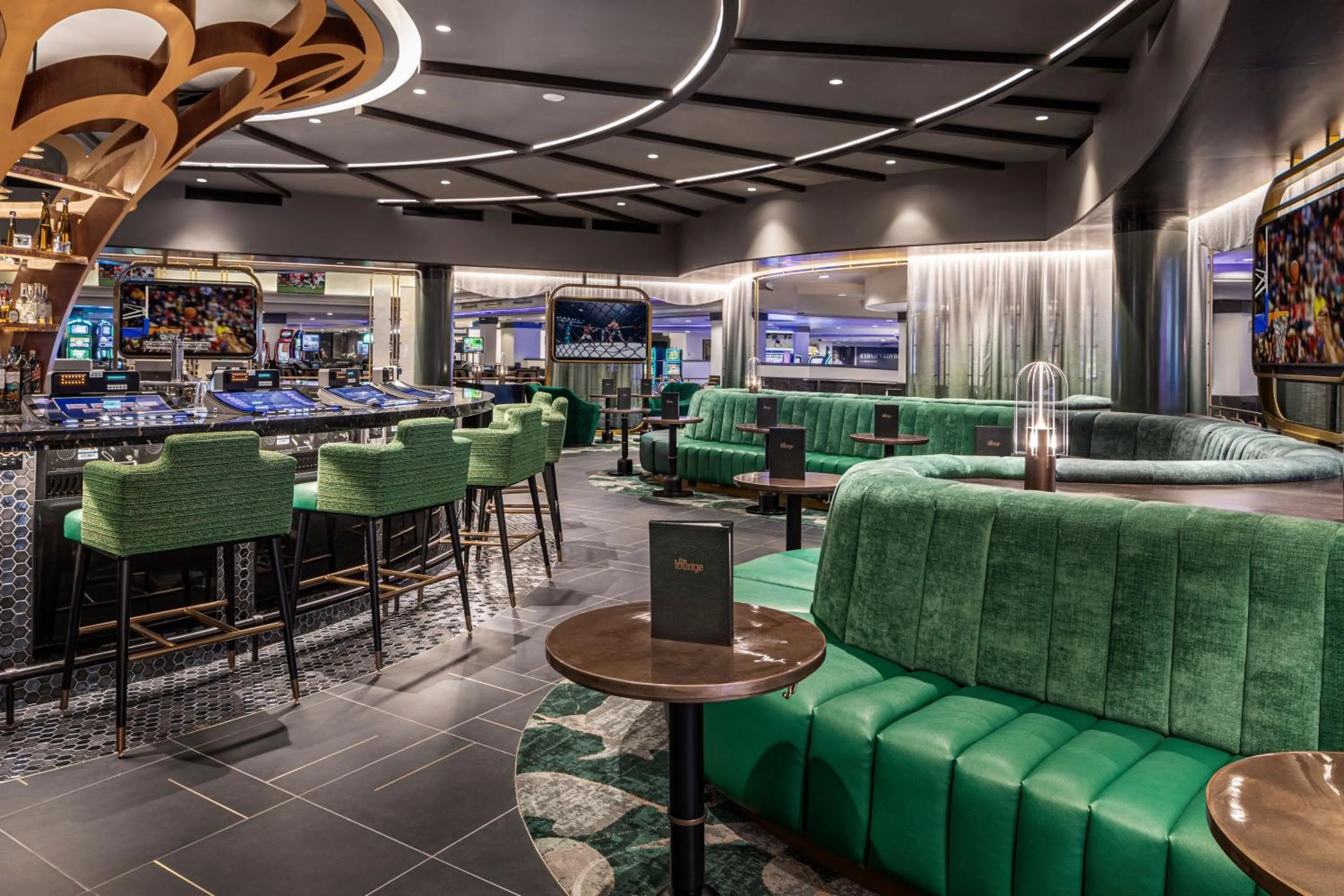 Lounge or bar in Harrah's Las Vegas, A Caesars Destination