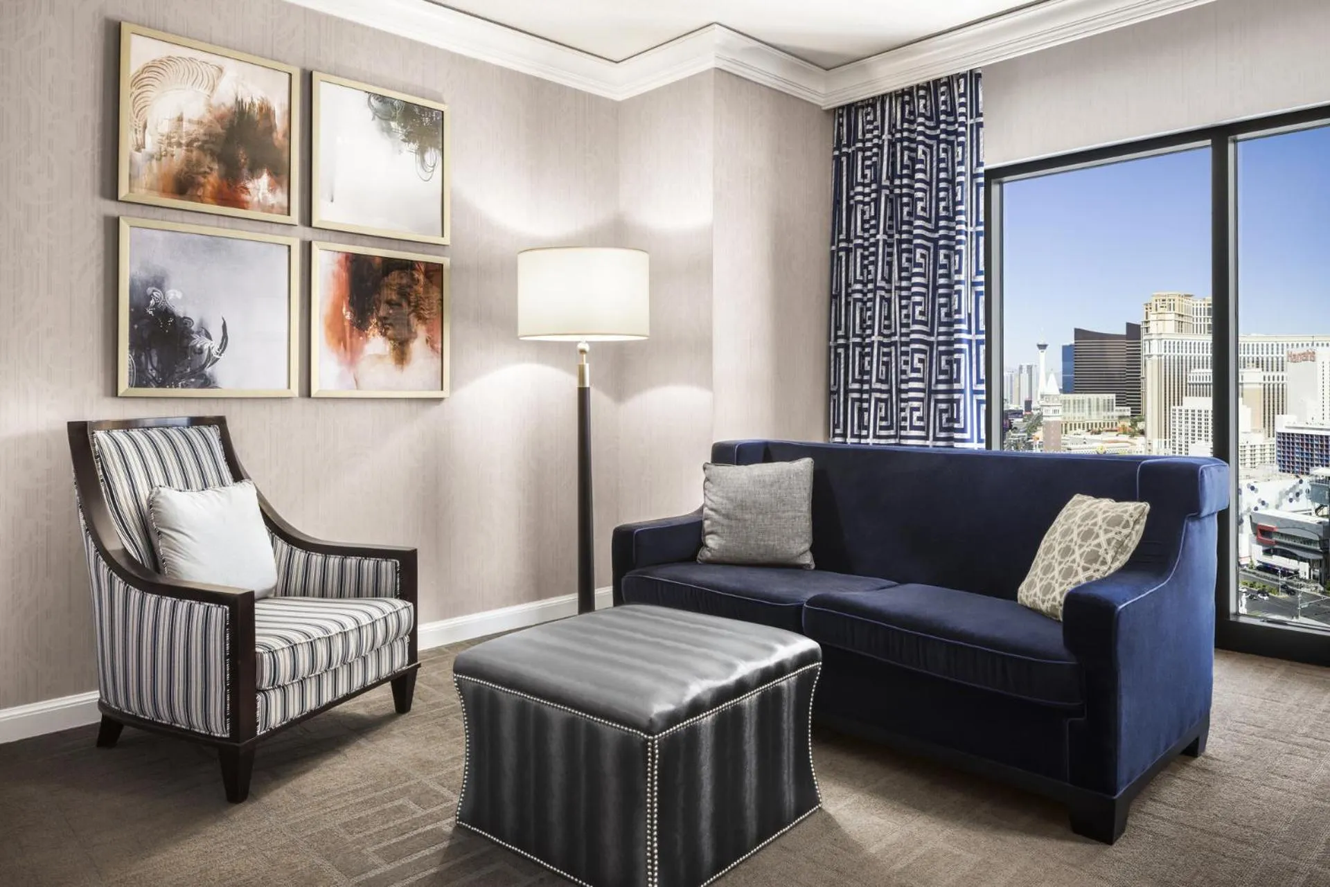 Seating area in Caesars Palace Hotel & Casino