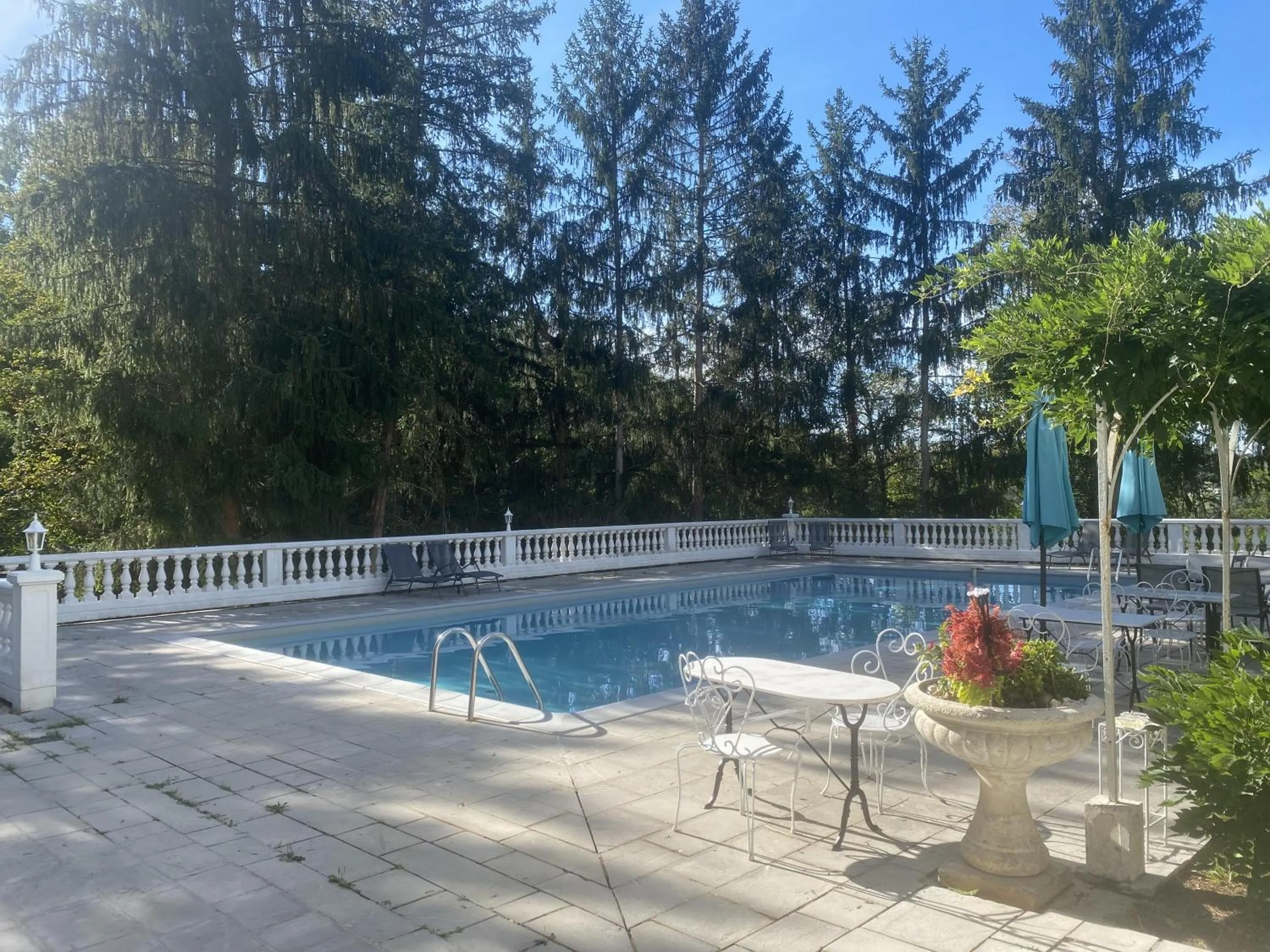 Swimming pool in Logis Vélès