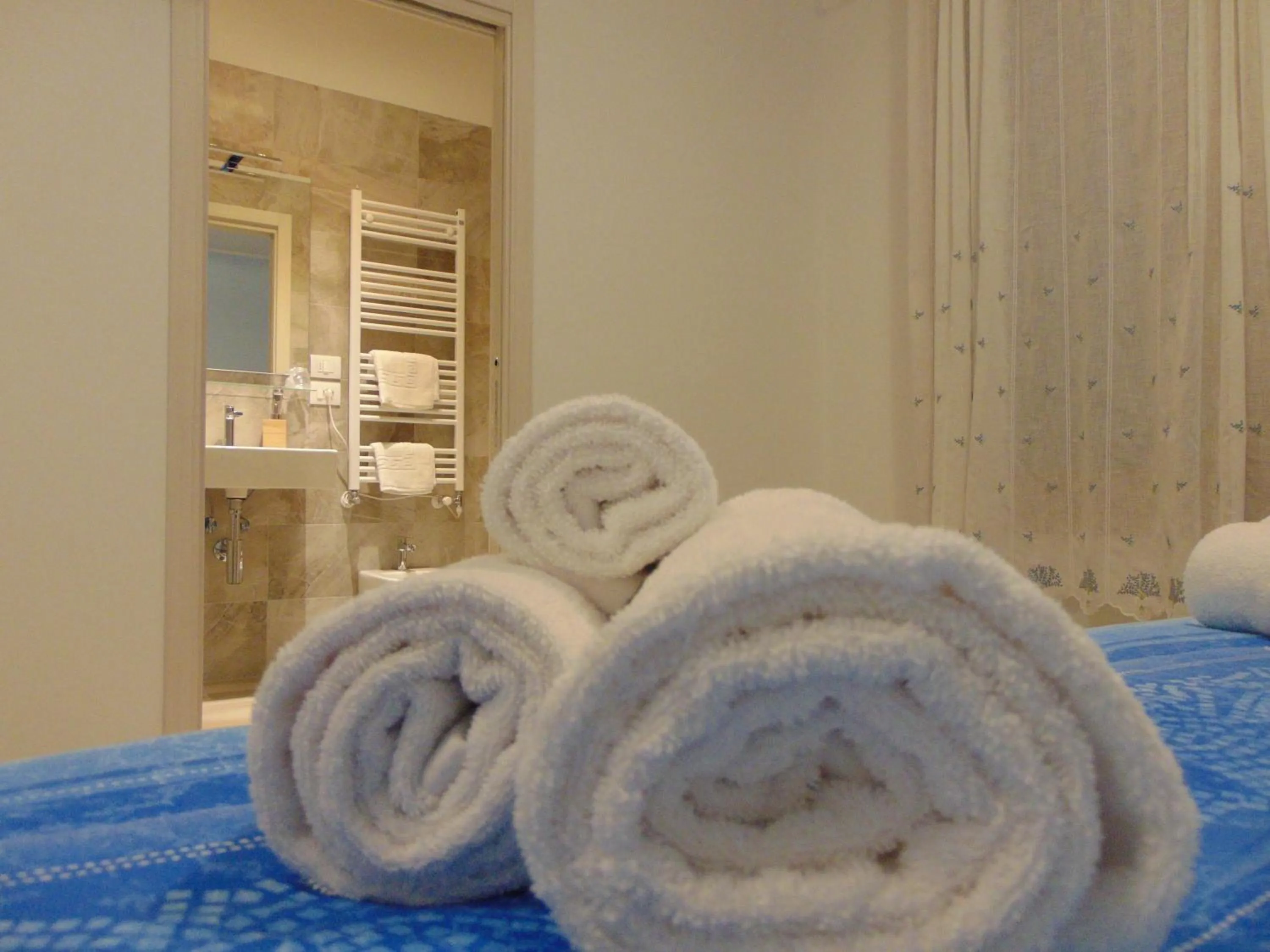 View (from property/room), Bed in La stazione