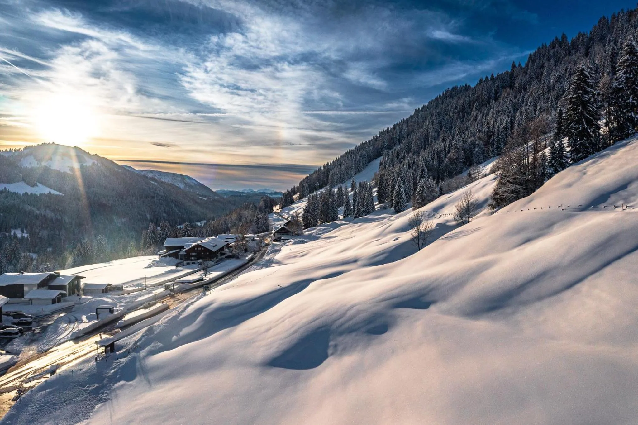 Natural landscape in Torghele's Wald & Fluh