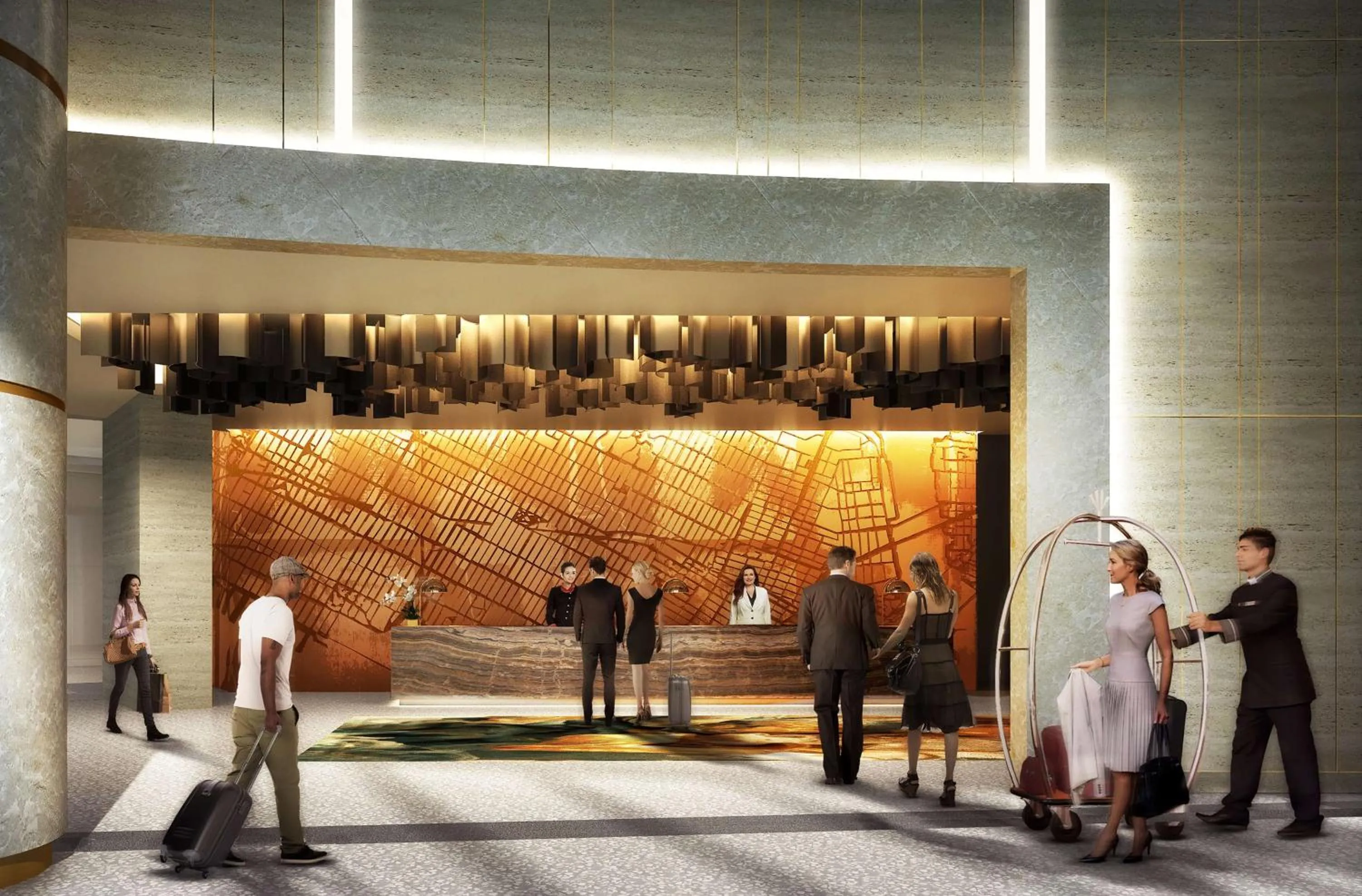 Lobby or reception in Hyatt Regency JFK Airport at Resorts World New York