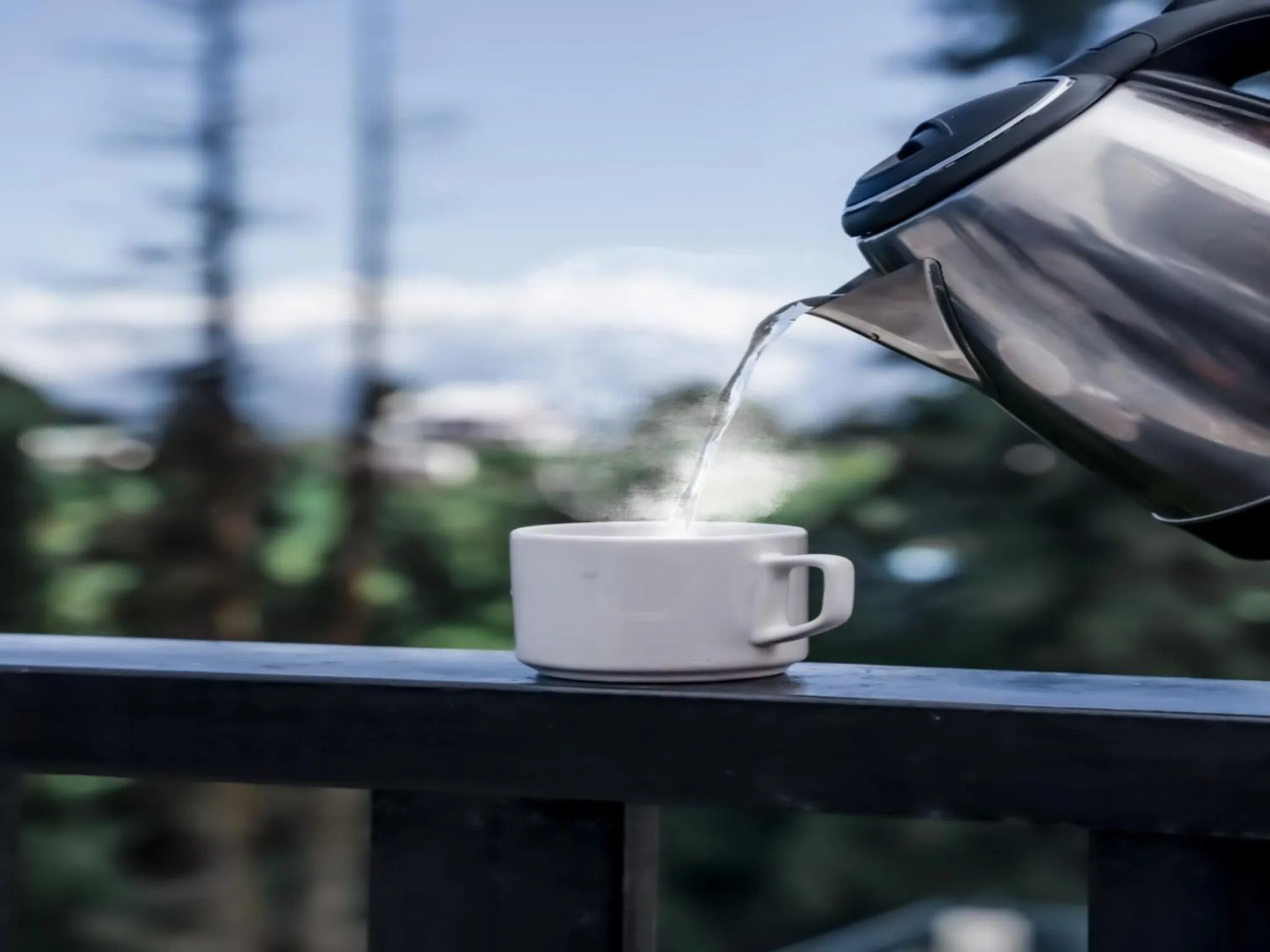 View (from property/room) in LA Riqueza Kanatal - Mountain View Rooms - Best Location - Amazing Food - Close to Jungle Safari & Adventure Activities