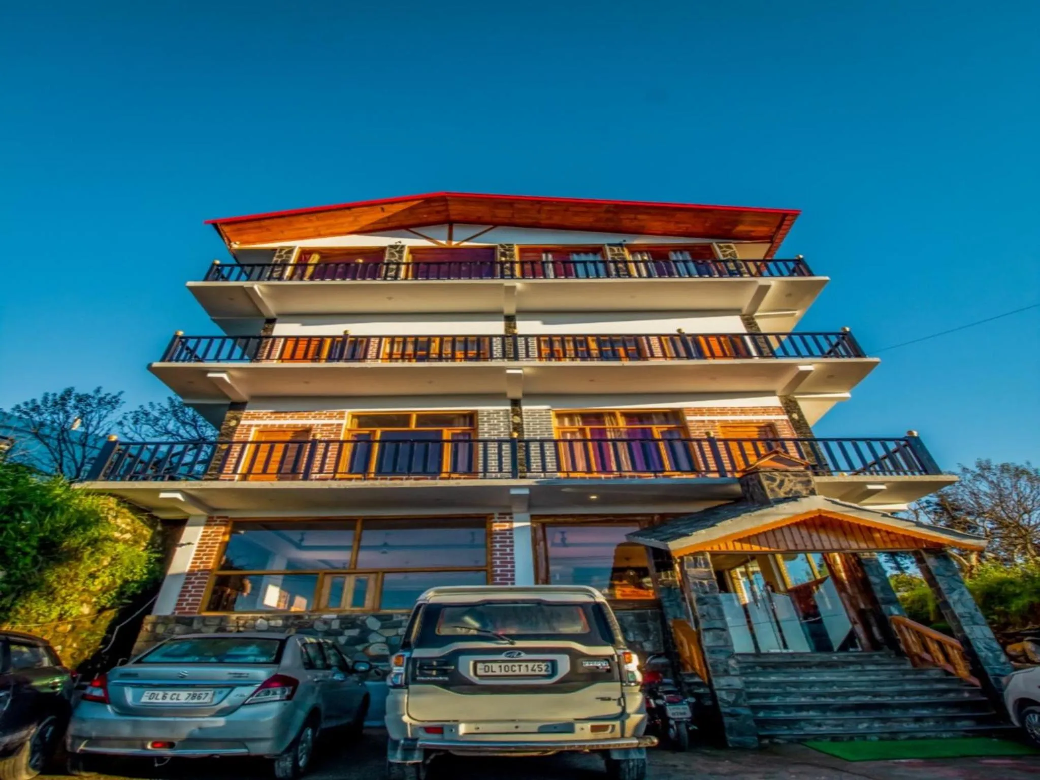 Facade/entrance in LA Riqueza Kanatal - Mountain View Rooms - Best Location - Amazing Food - Close to Jungle Safari & Adventure Activities